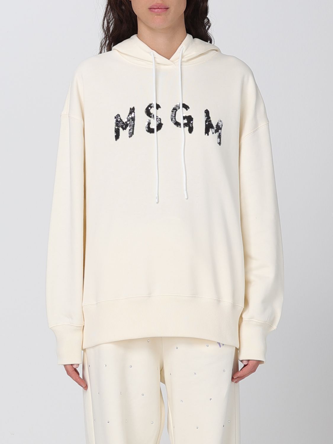 Msgm Sweatshirt MSGM Woman colour Cream