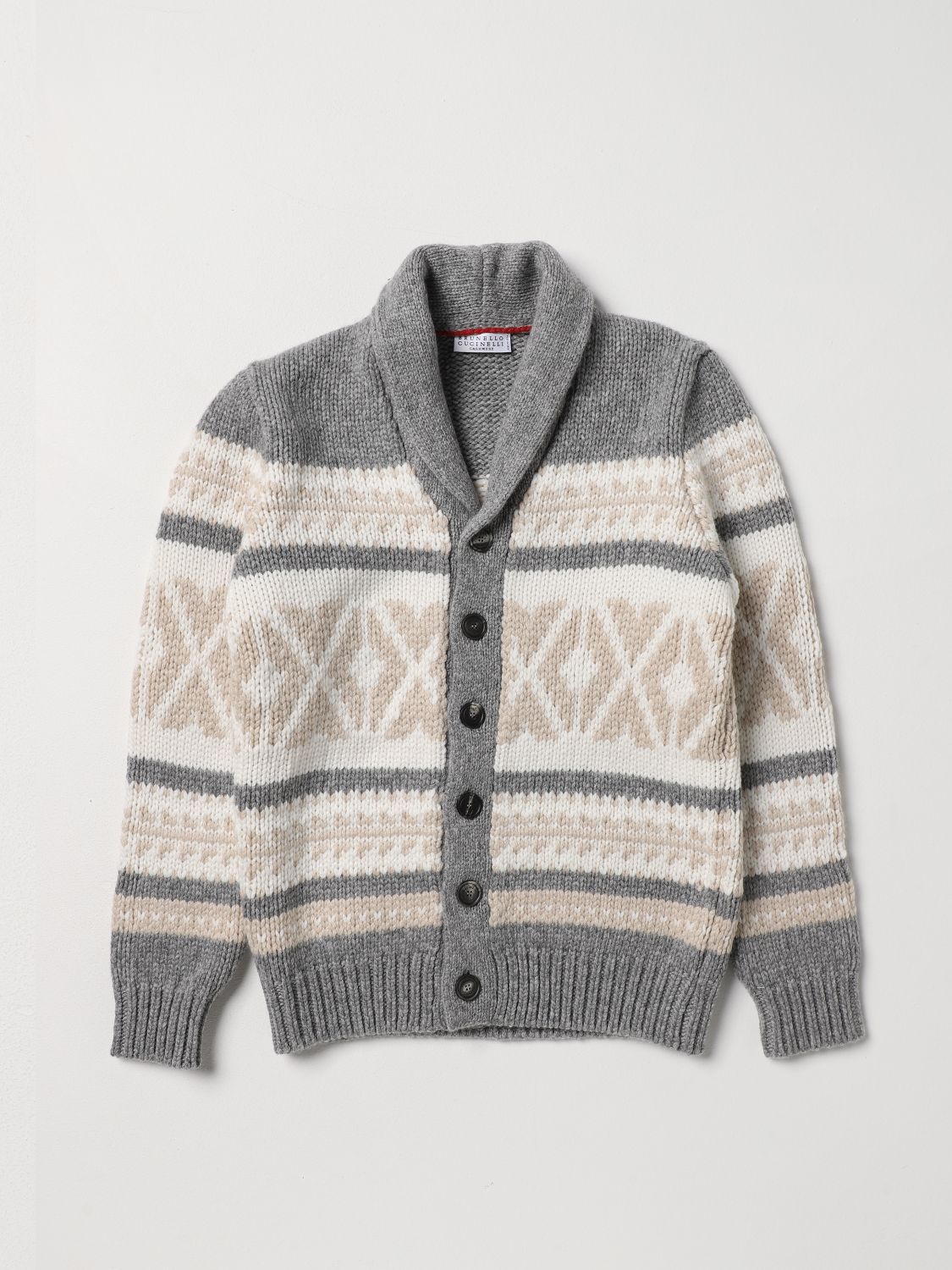 Brunello Cucinelli Jumper BRUNELLO CUCINELLI Kids colour Grey