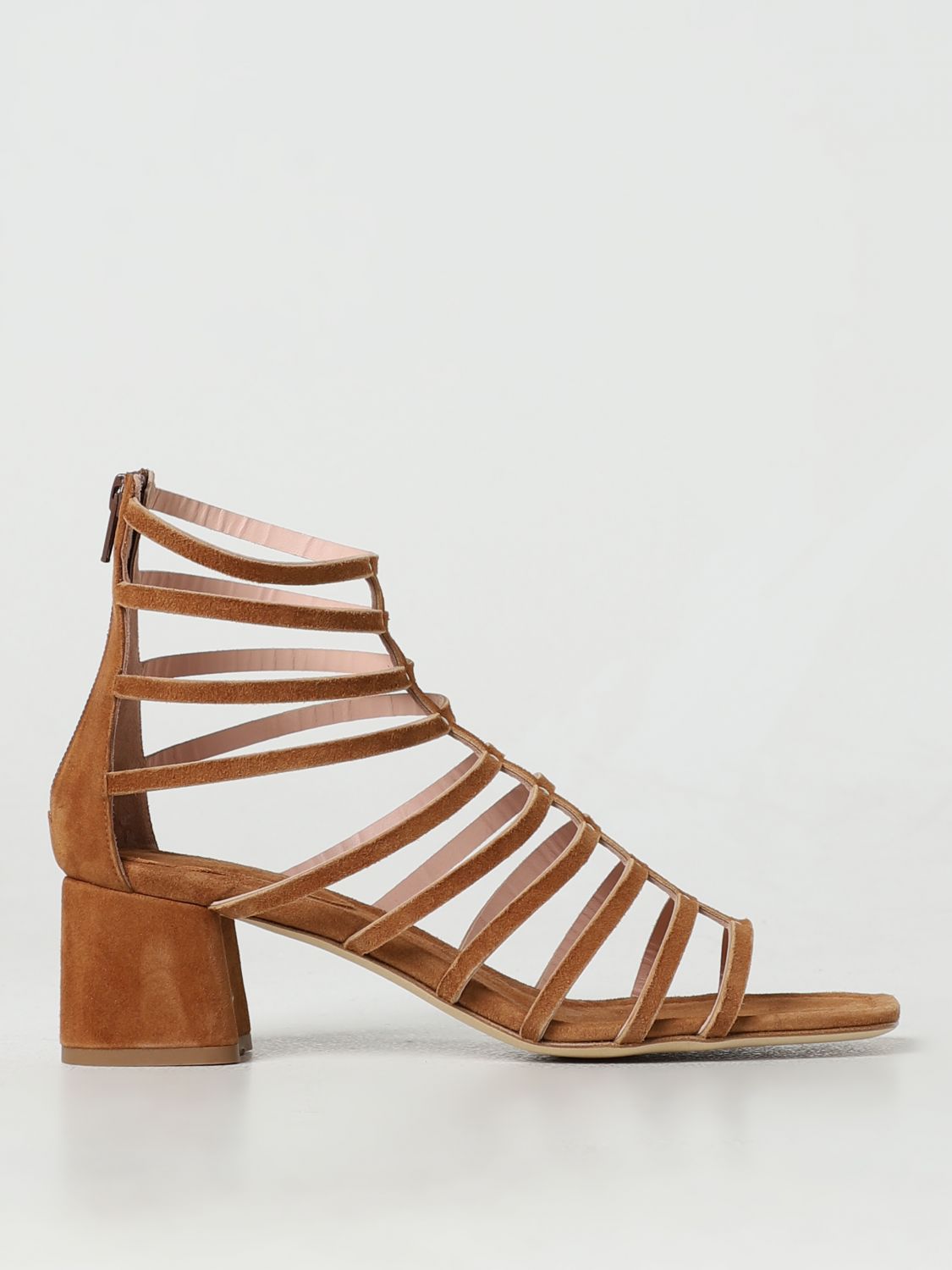 Anna F. Heeled Sandals ANNA F. Woman colour Burnt