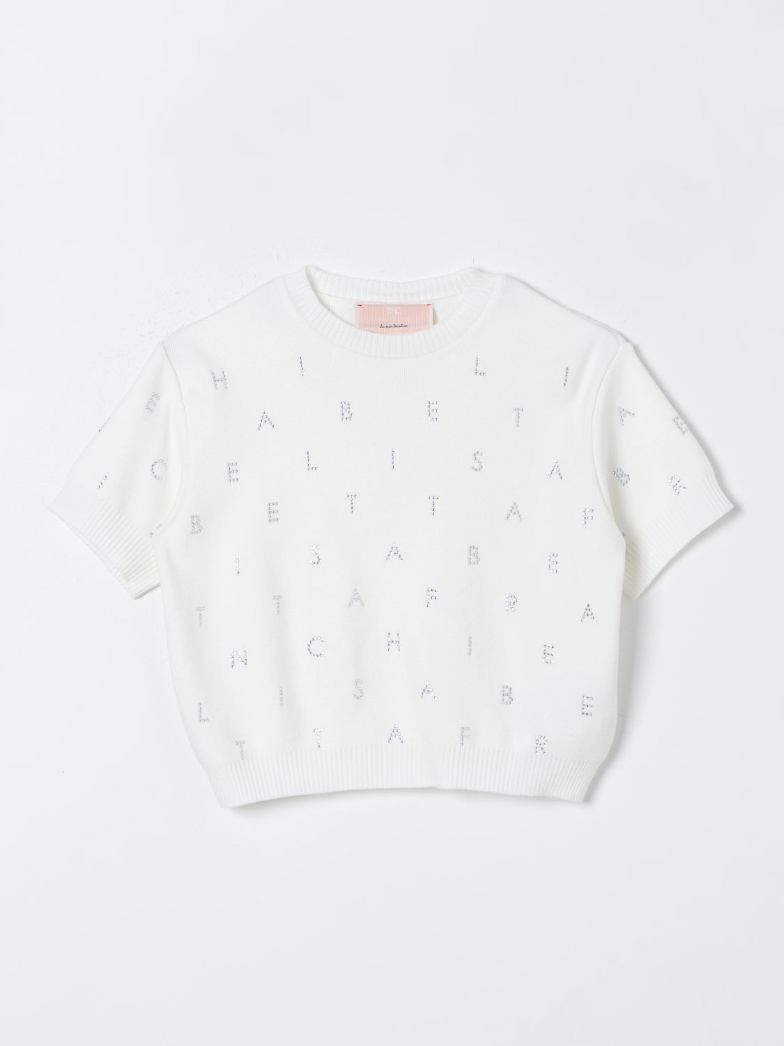 Elisabetta Franchi La Mia Bambina Jumper ELISABETTA FRANCHI LA MIA BAMBINA Kids colour Ivory