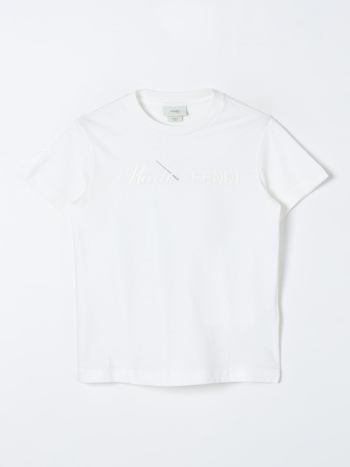 Fendi Kids T-Shirt FENDI KIDS Kids color White