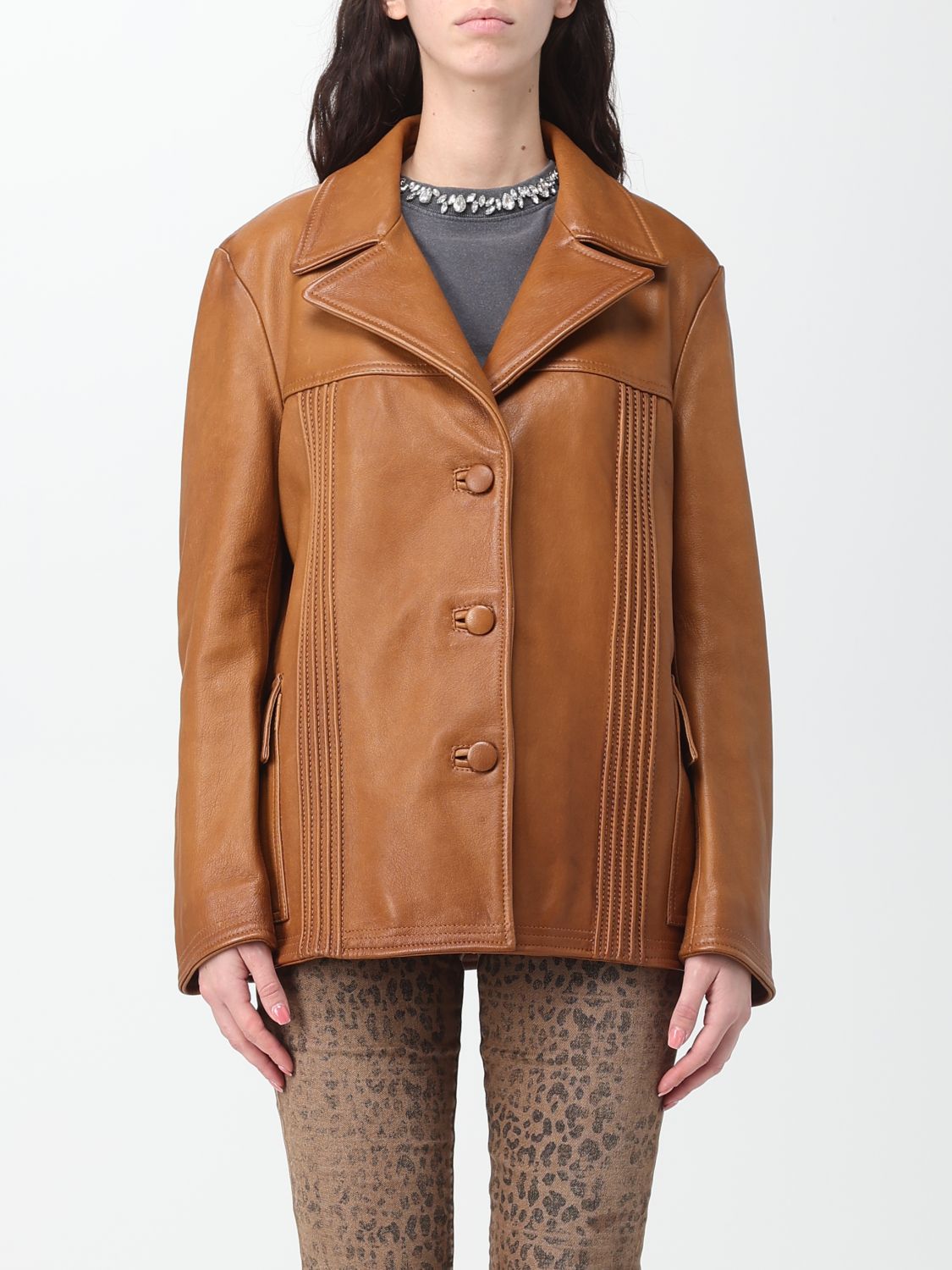 Golden Goose Jacket GOLDEN GOOSE Woman colour Leather