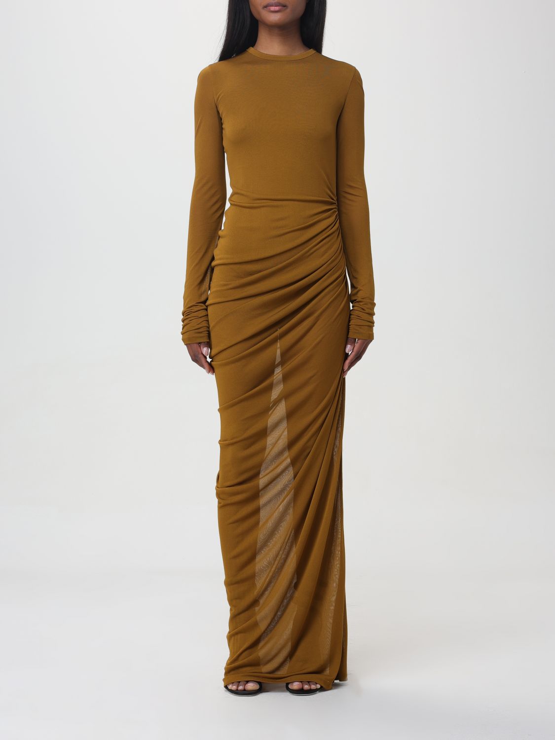 Saint Laurent Dress SAINT LAURENT Woman colour Brown
