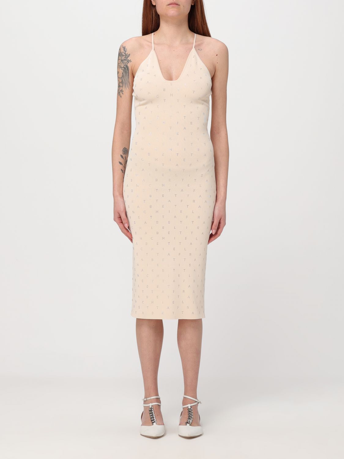 Elisabetta Franchi Dress ELISABETTA FRANCHI Woman colour Butter