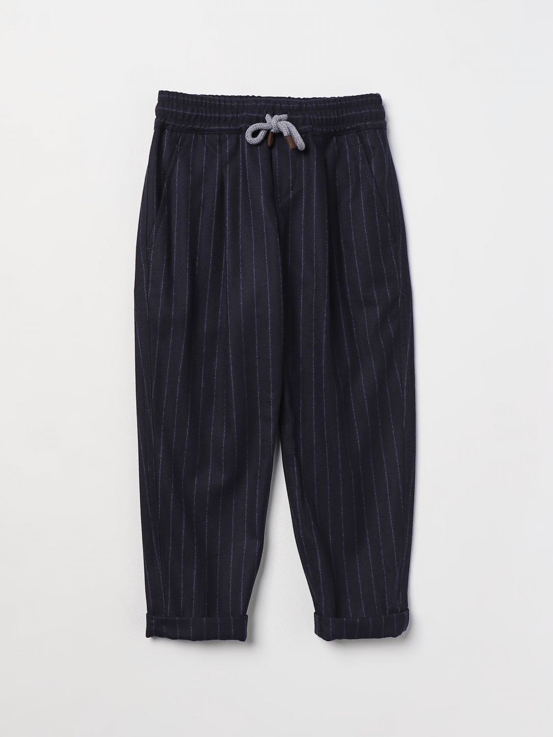 Brunello Cucinelli Trousers BRUNELLO CUCINELLI Kids colour Blue