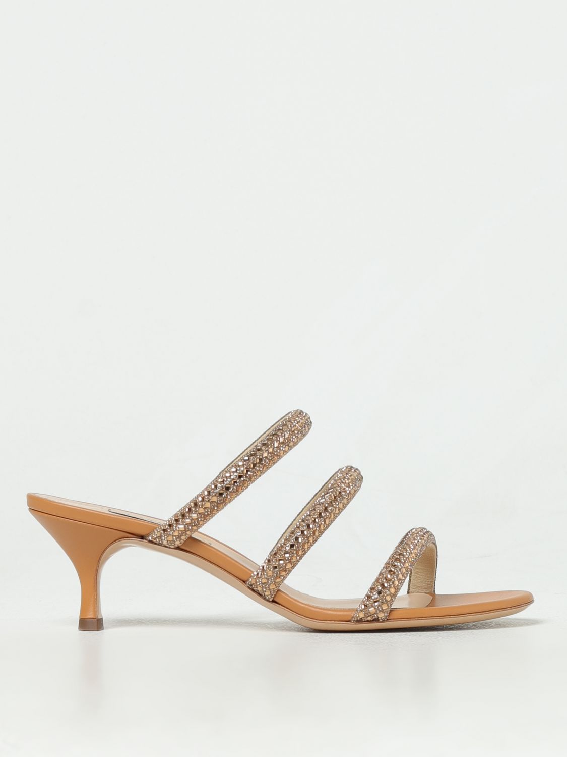 Casadei Flat Sandals CASADEI Woman colour Gold