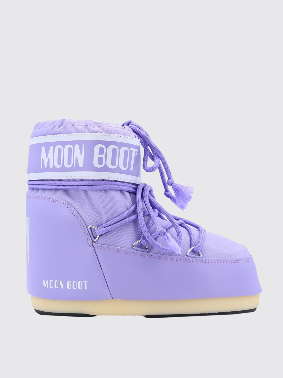 Moon Boot Flat Ankle Boots MOON BOOT Woman colour Lilac