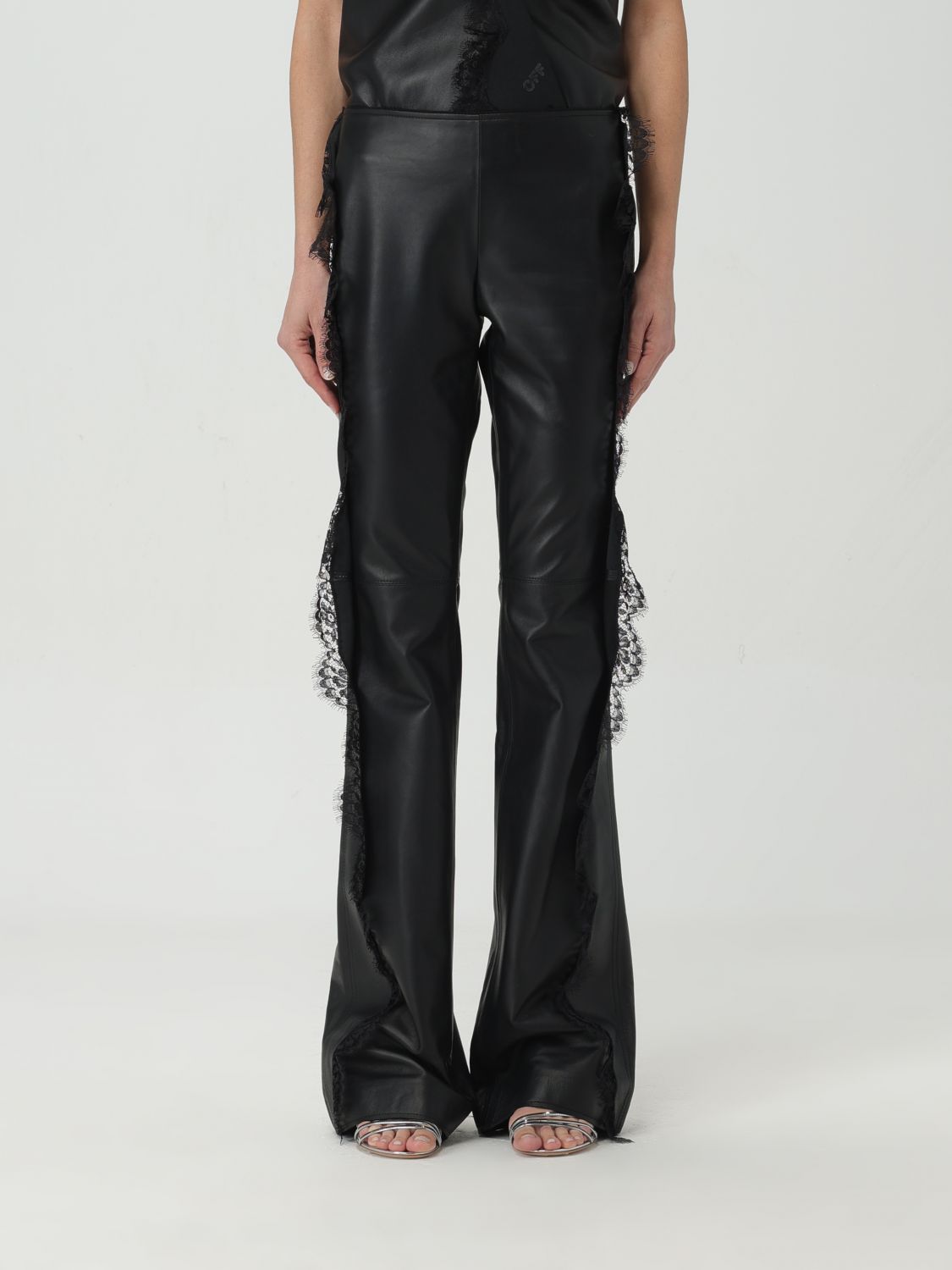 OFF-WHITE Trousers OFF-WHITE Woman colour Black