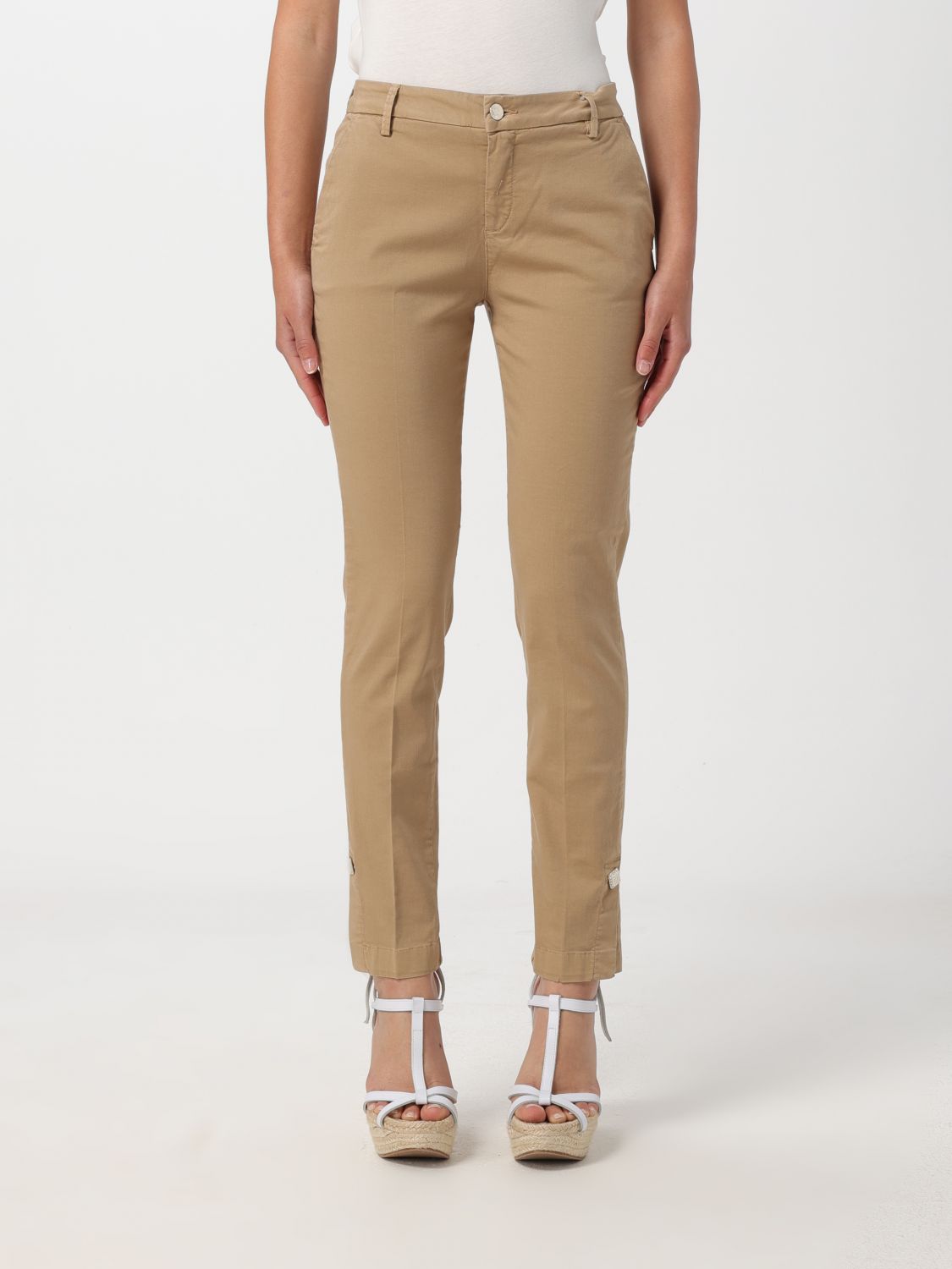 Liu Jo Trousers LIU JO Woman colour Leather