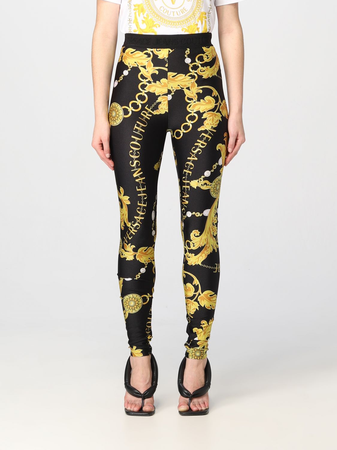 Versace Jeans Couture Trousers VERSACE JEANS COUTURE Woman colour Black