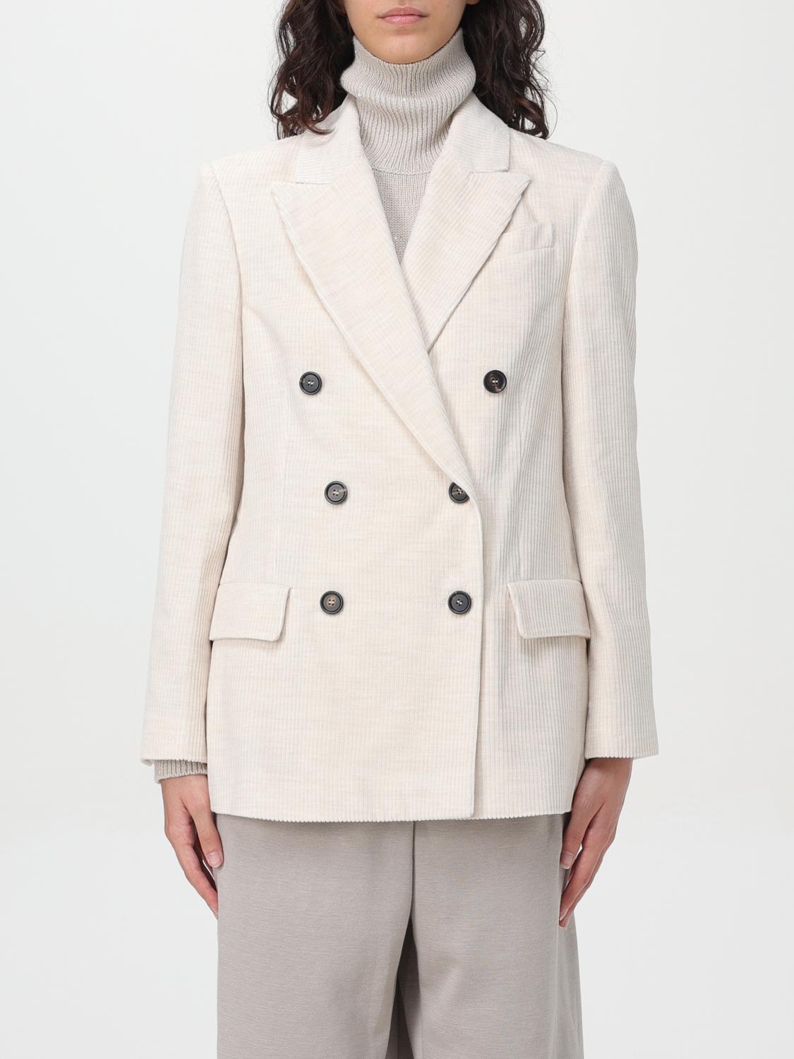 Brunello Cucinelli Blazer BRUNELLO CUCINELLI Woman color White