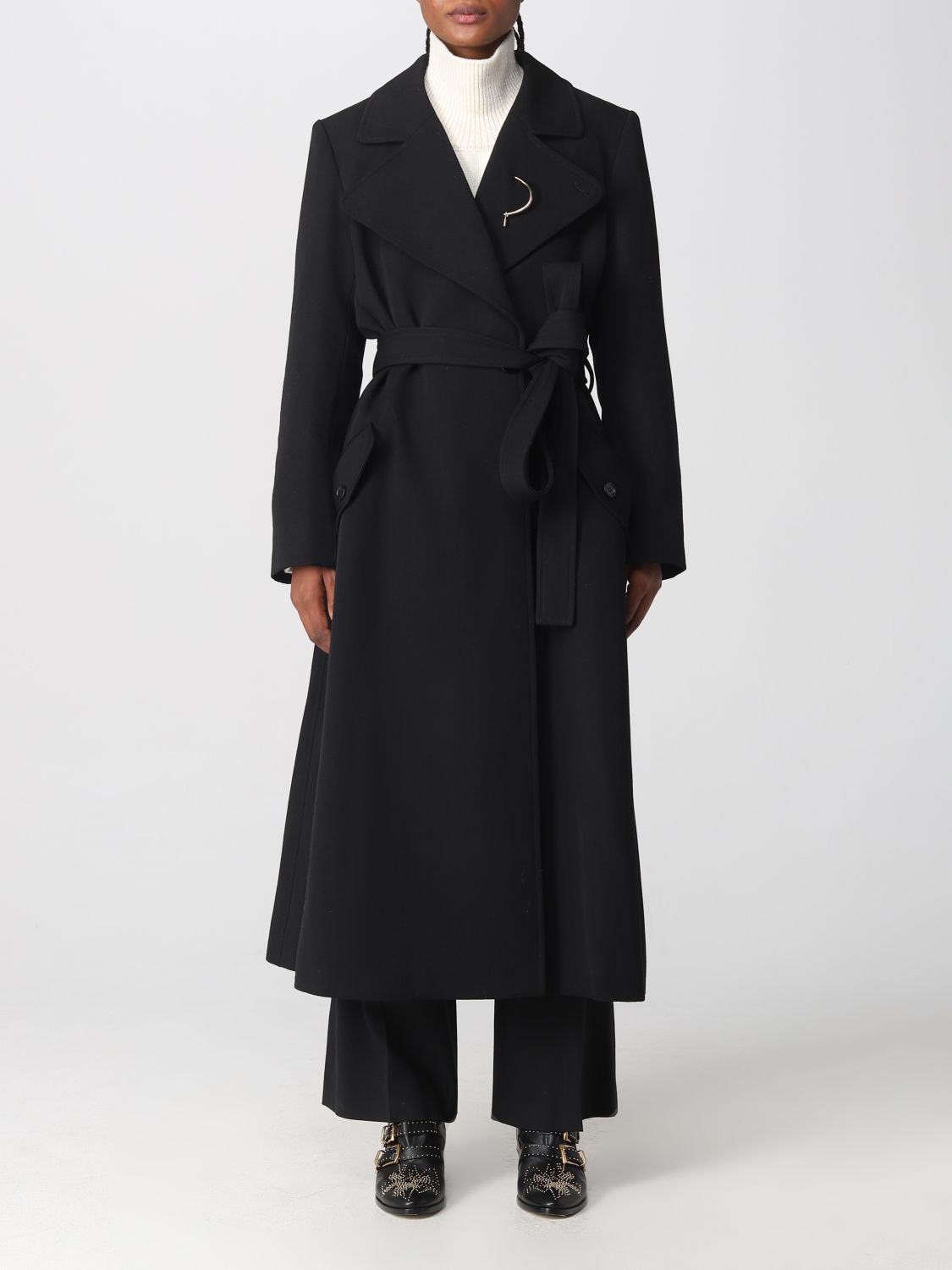 Chloé Coat CHLOÉ Woman colour Black