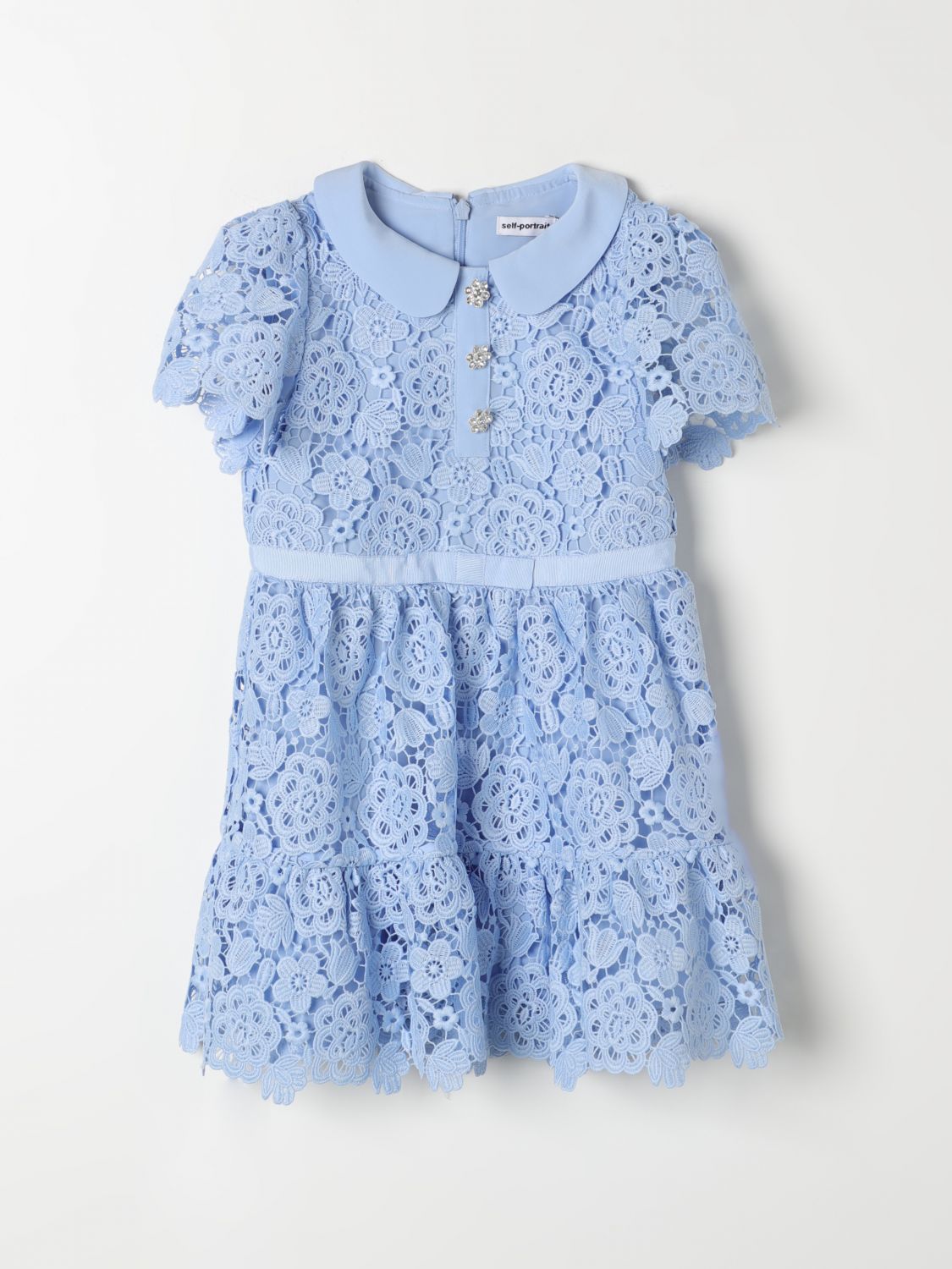 Self-Portrait Dress SELF-PORTRAIT Kids colour Blue