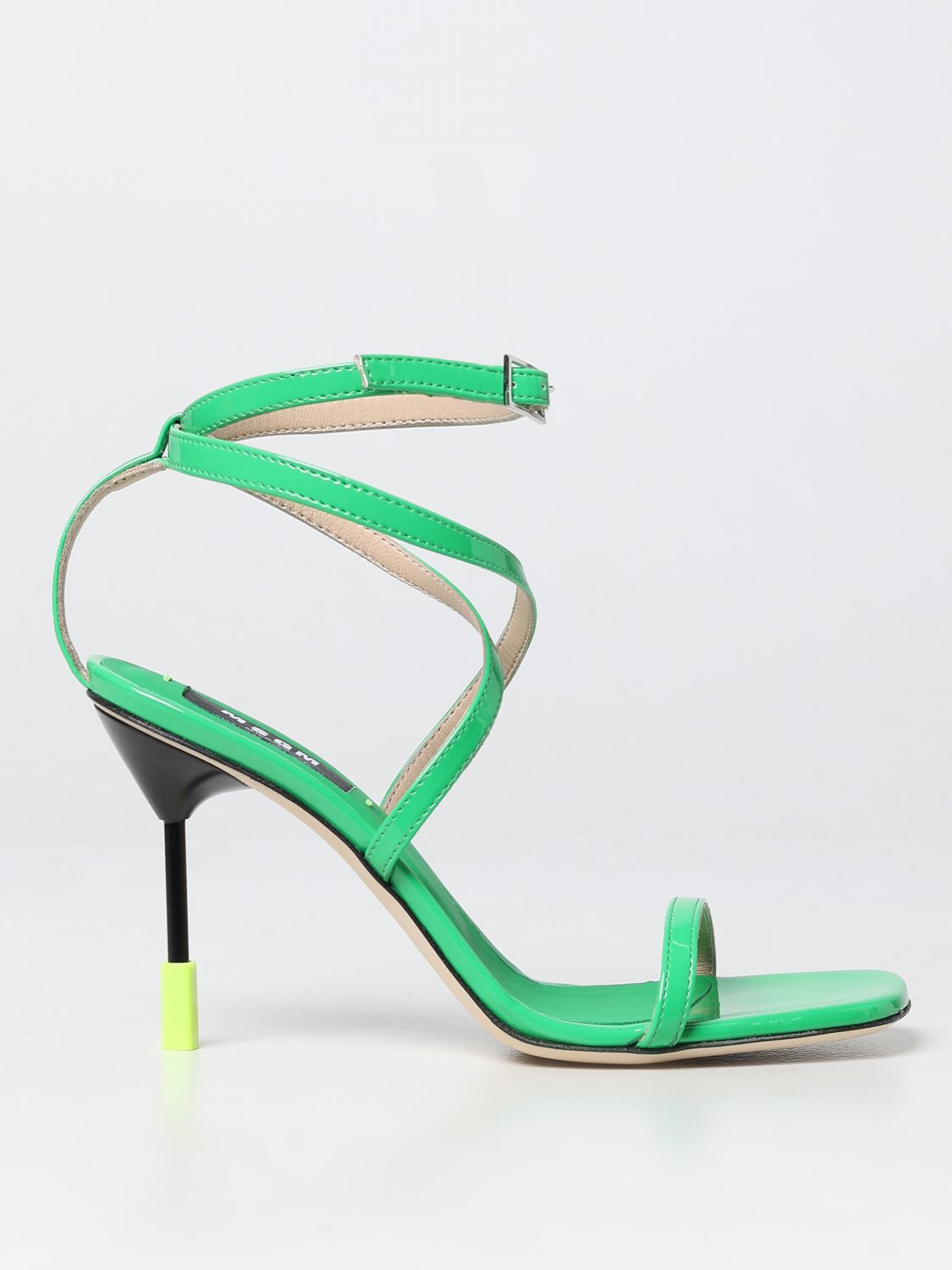 Msgm Heeled Sandals MSGM Woman colour Green