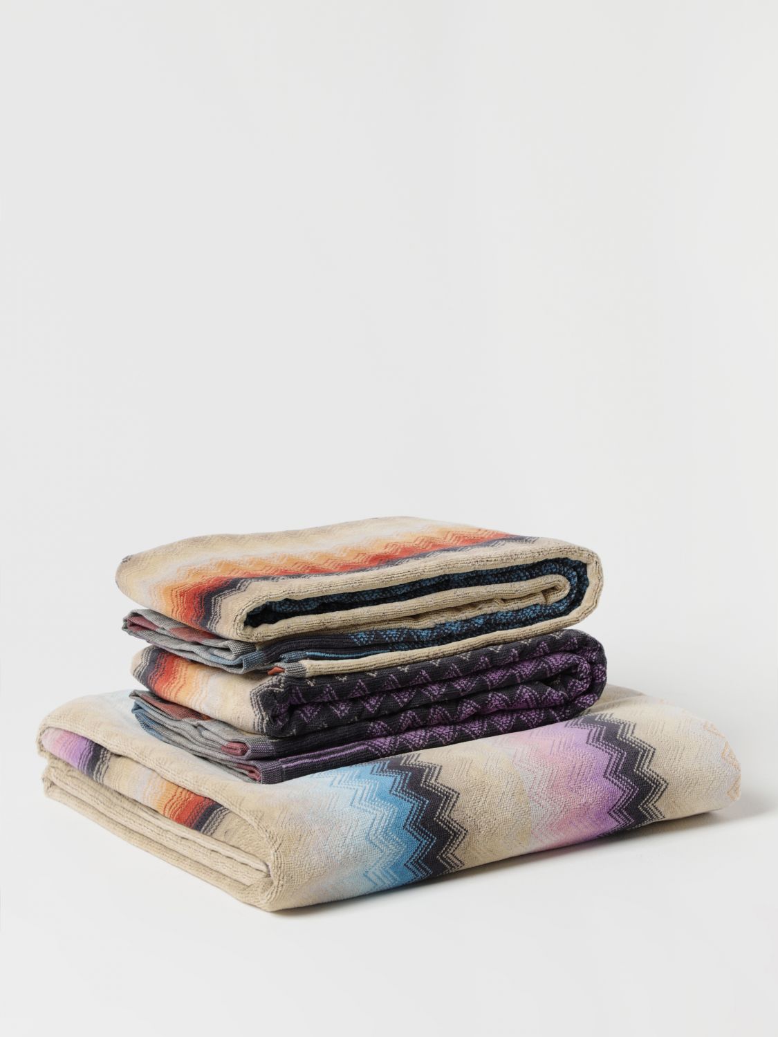 Missoni Home Bath And Beach Towels MISSONI HOME Lifestyle colour Violet