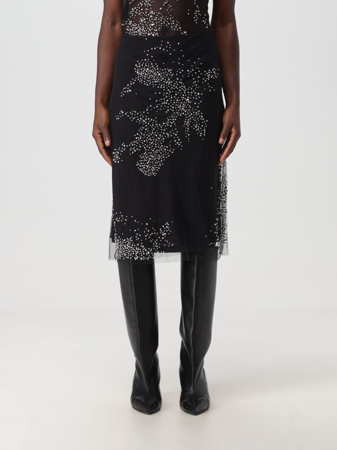 Des Phemmes Skirt DES PHEMMES Woman colour Black