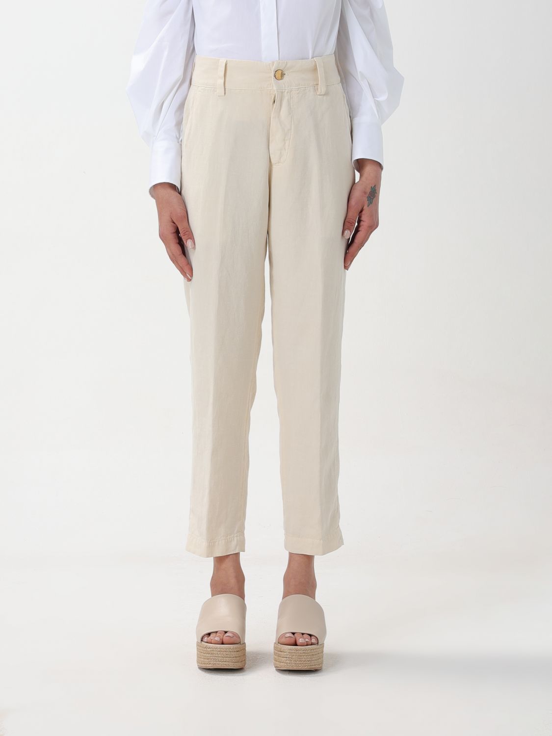  Trousers PT01 Woman colour Ivory