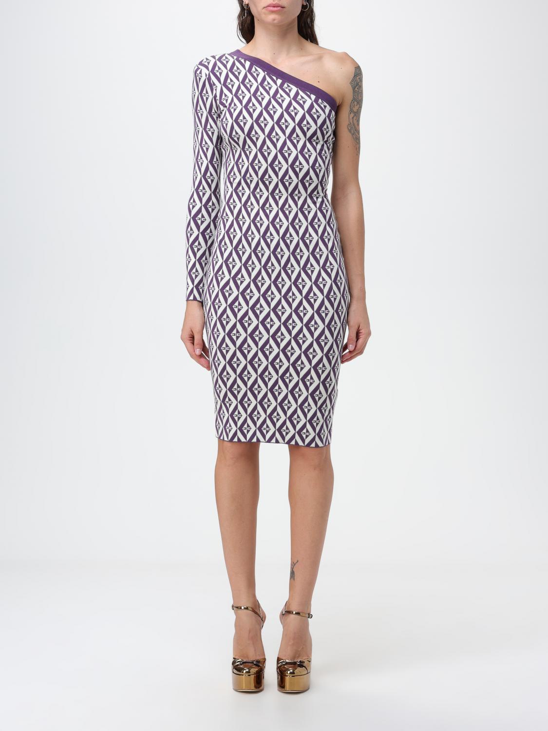 Elisabetta Franchi Dress ELISABETTA FRANCHI Woman colour Plum