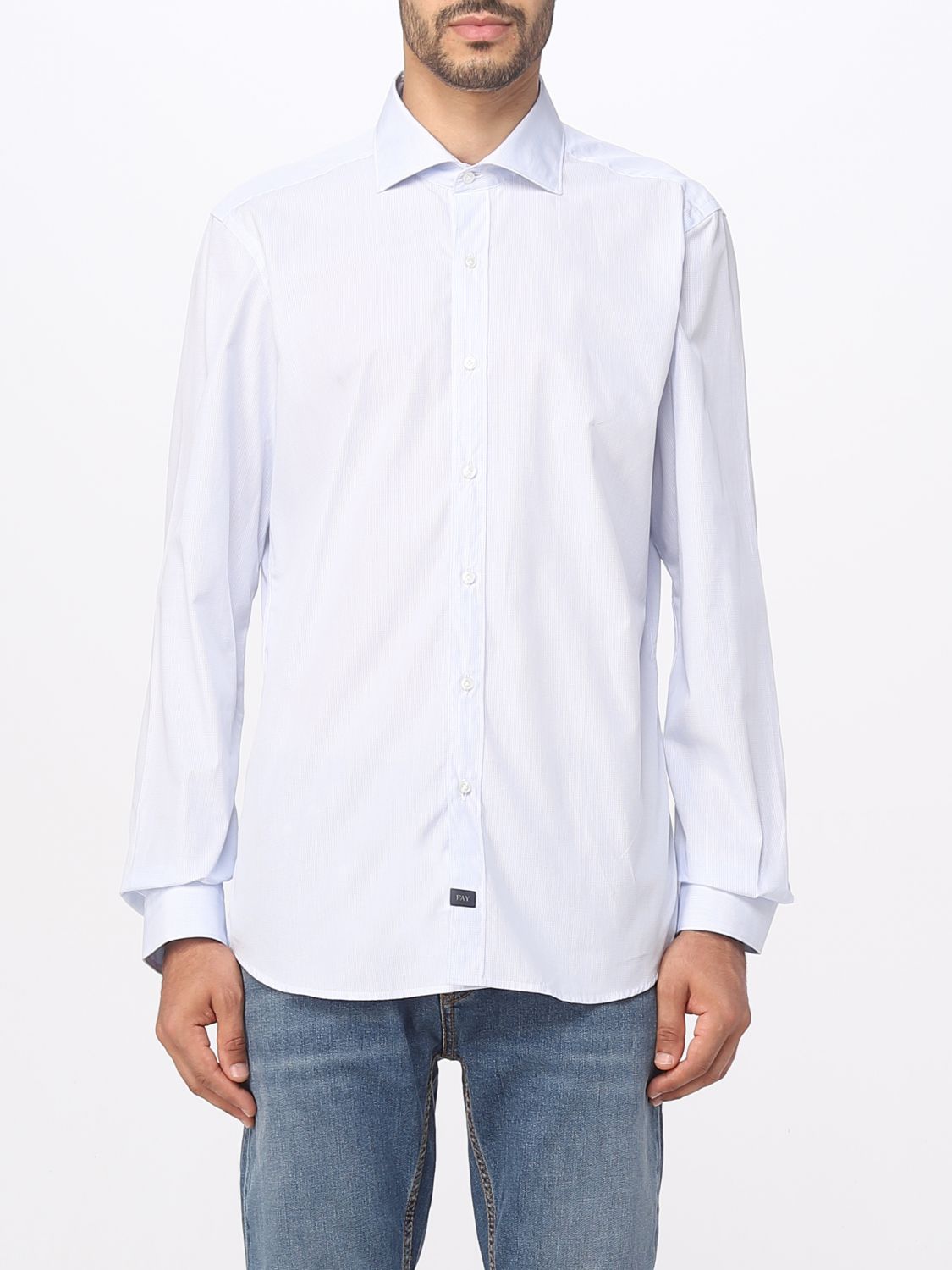 Fay Shirt FAY Men colour Sky Blue