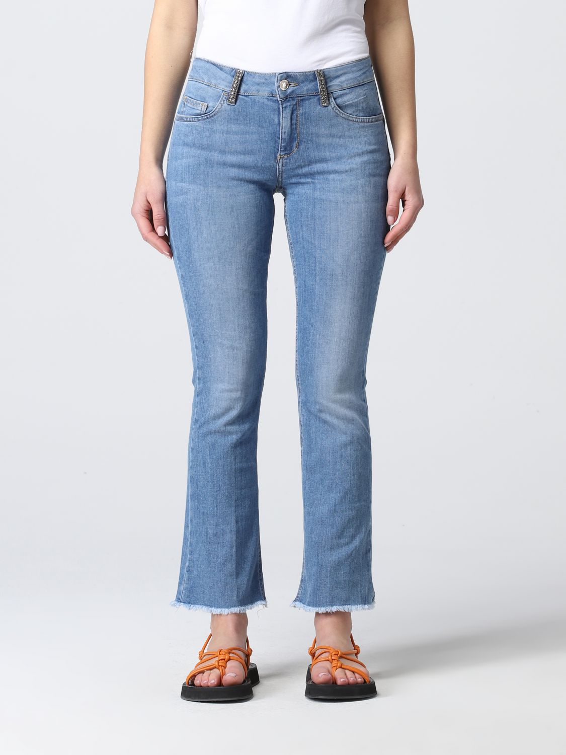 Liu Jo Liu Jo cropped jeans in washed denim