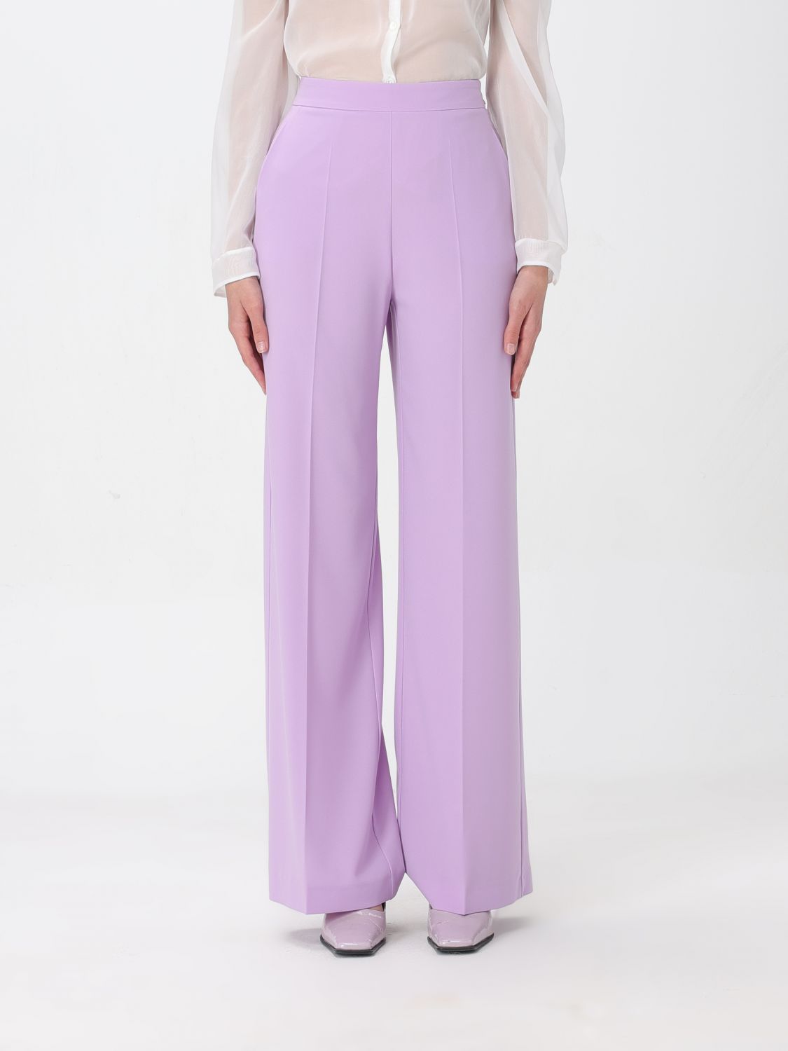 Patrizia Pepe Trousers PATRIZIA PEPE Woman colour Lilac