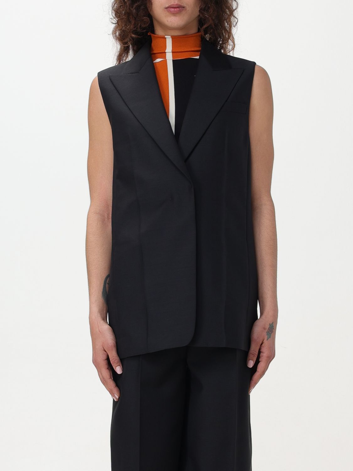 FENDI Waistcoat FENDI Woman colour Black