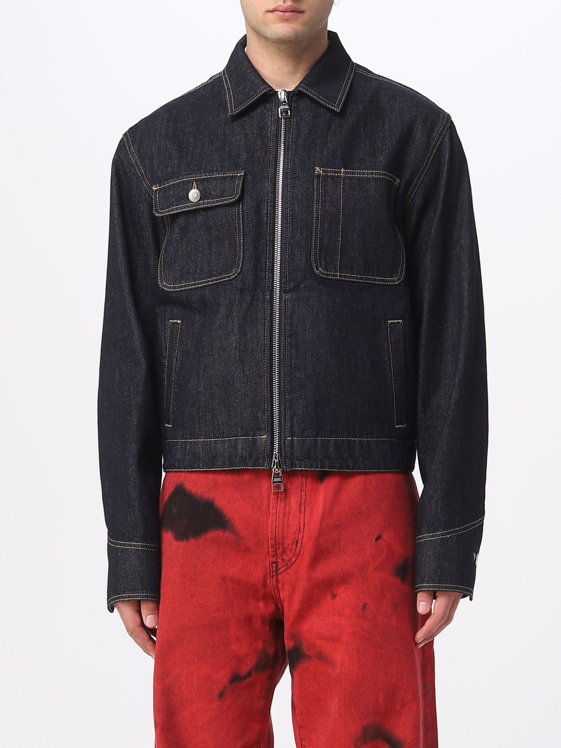 Alexander McQueen Jacket ALEXANDER MCQUEEN Men colour Denim