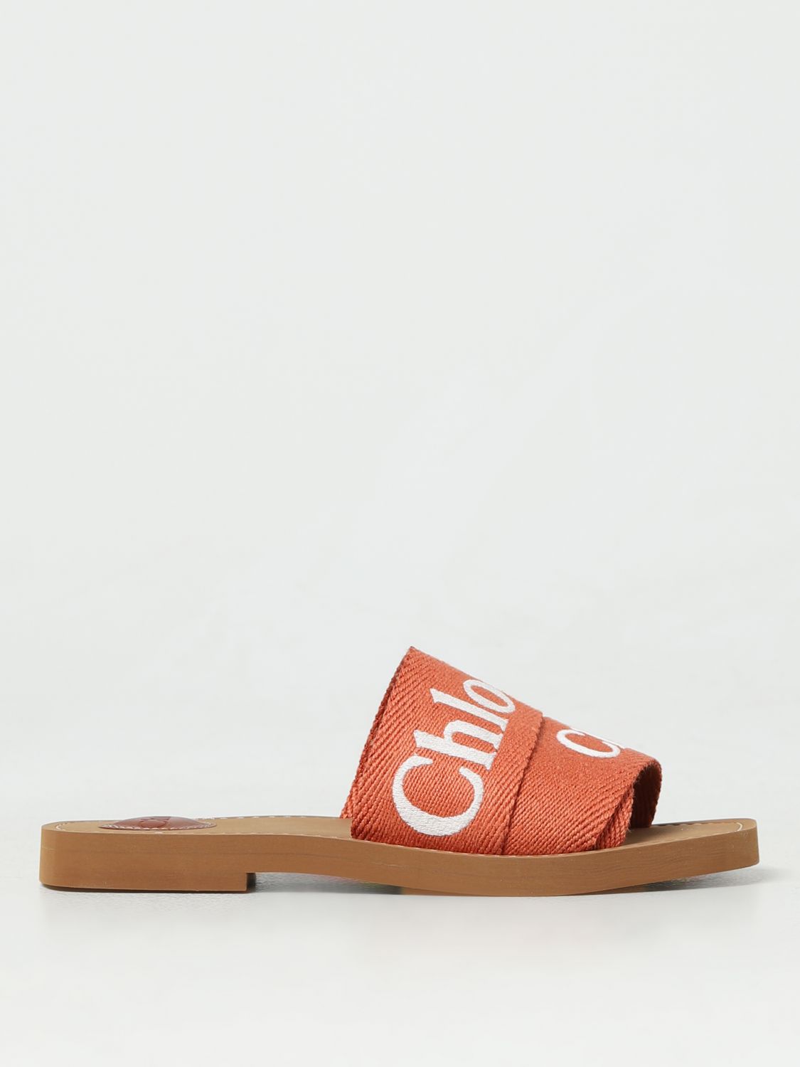 Chloé Flat Sandals CHLOÉ Woman colour Orange