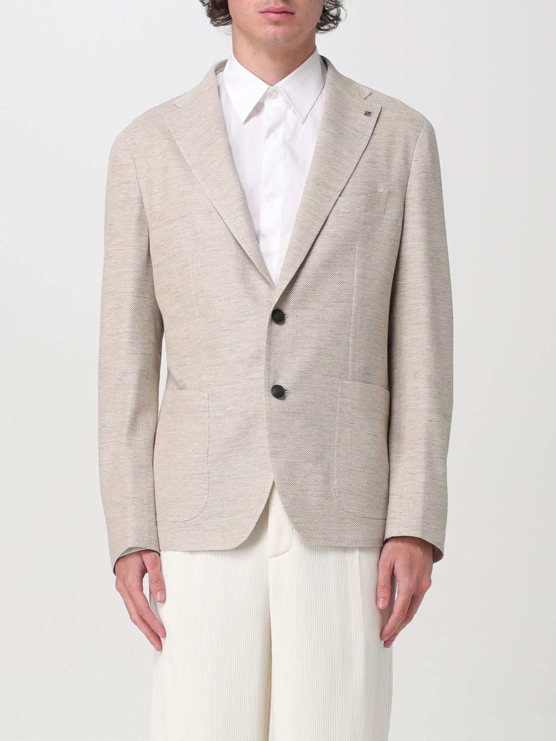 Tagliatore Blazer TAGLIATORE Men color Cream