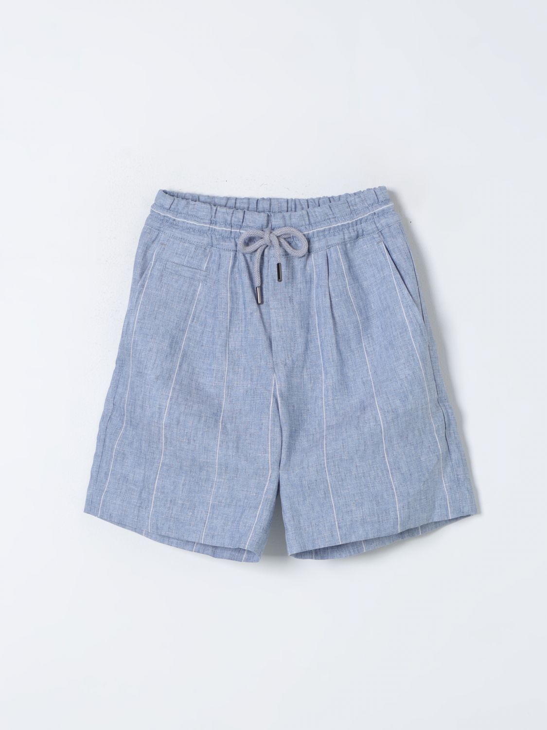 Brunello Cucinelli Shorts BRUNELLO CUCINELLI Kids colour Sky