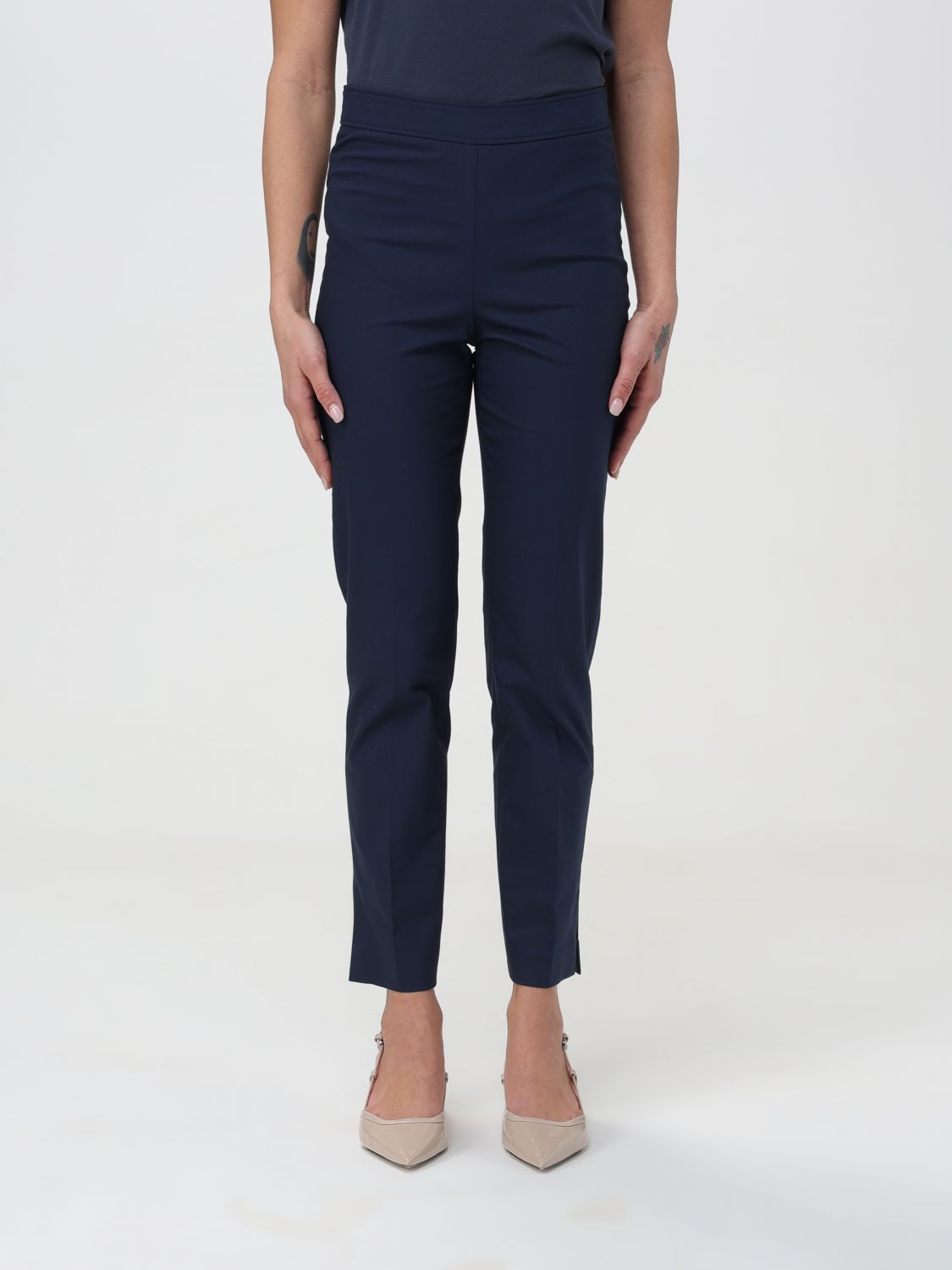 Brunello Cucinelli Trousers BRUNELLO CUCINELLI Woman colour Blue