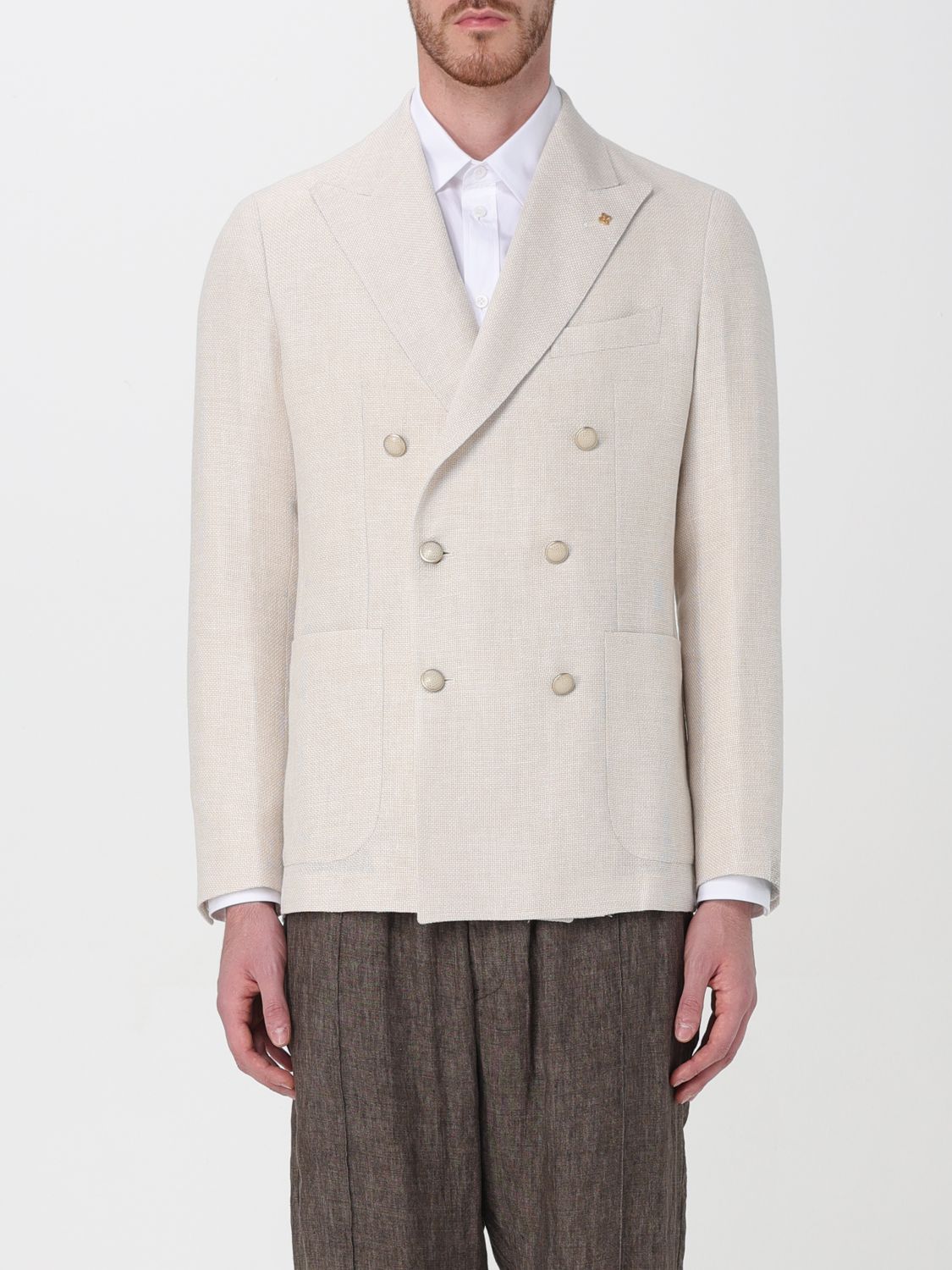 Tagliatore Jacket TAGLIATORE Men colour Beige