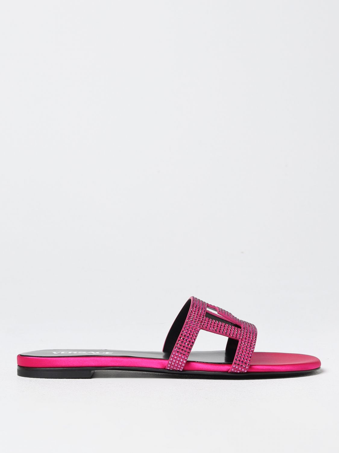 Versace Flat Sandals VERSACE Woman colour Pink