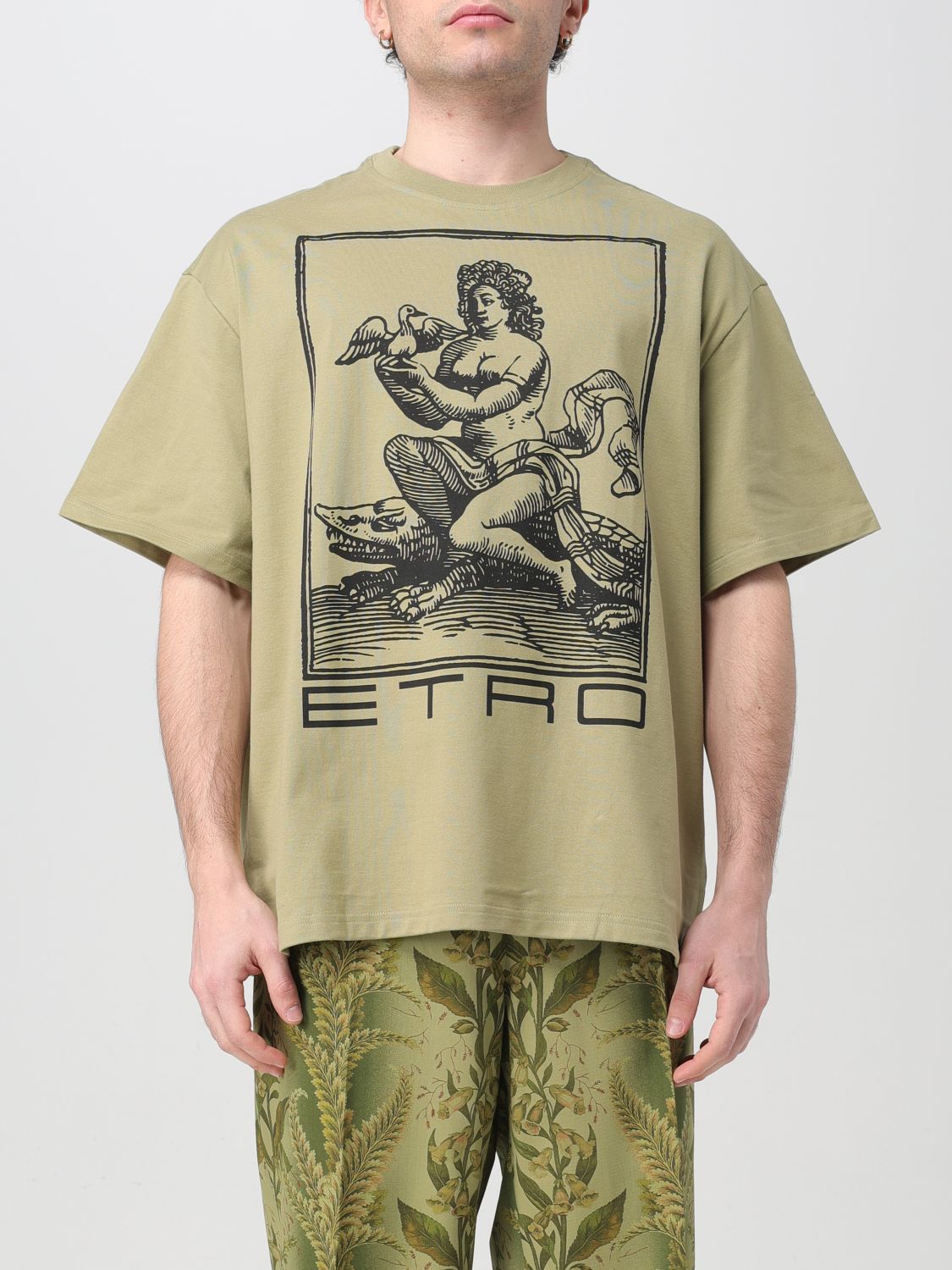 Etro T-Shirt ETRO Men colour Green