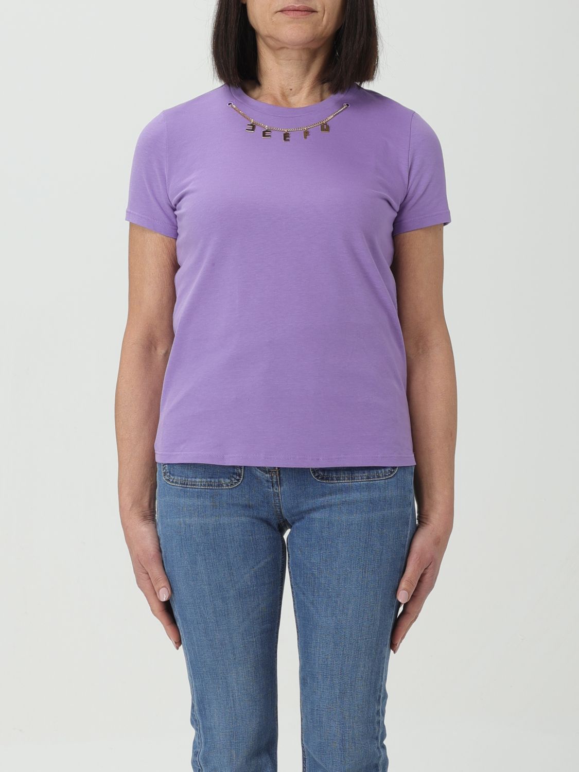 Elisabetta Franchi T-Shirt ELISABETTA FRANCHI Woman colour Violet