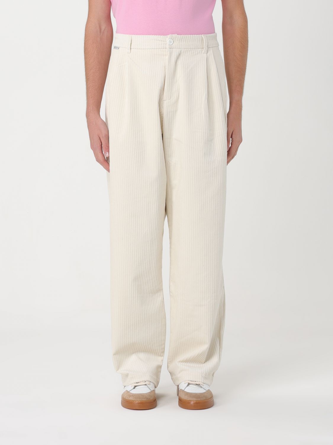 Family First Trousers FAMILY FIRST Men colour White