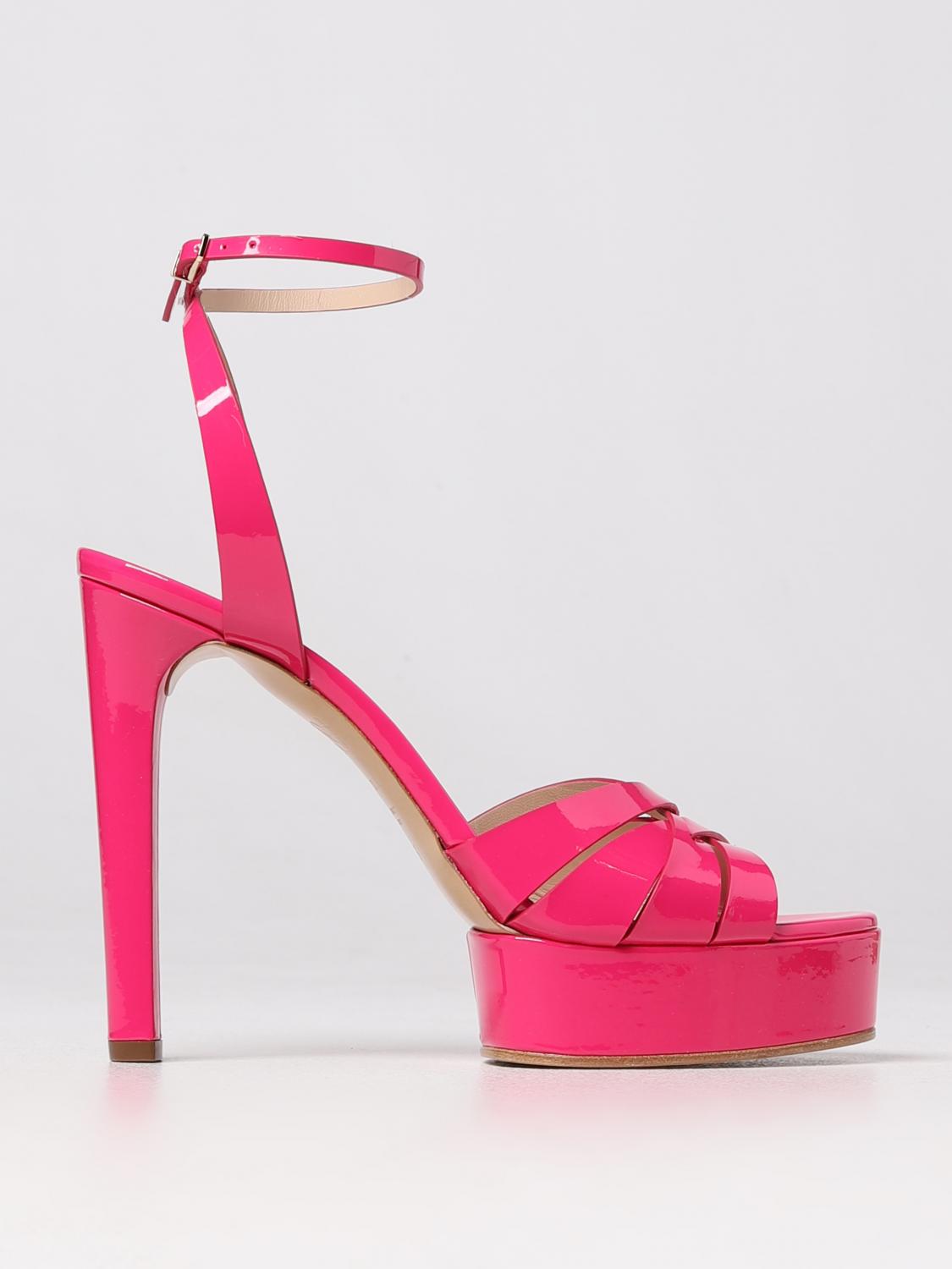 Casadei Heeled Sandals CASADEI Woman colour Fuchsia