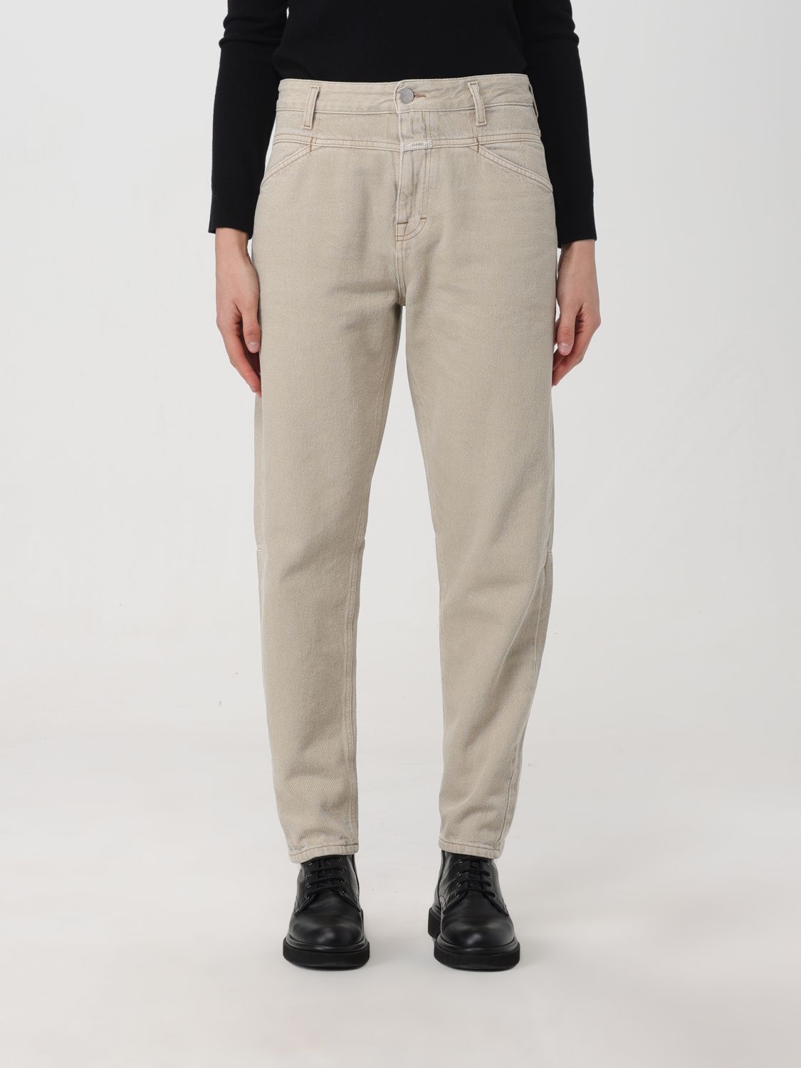 CLOSED Trousers CLOSED Woman colour Beige