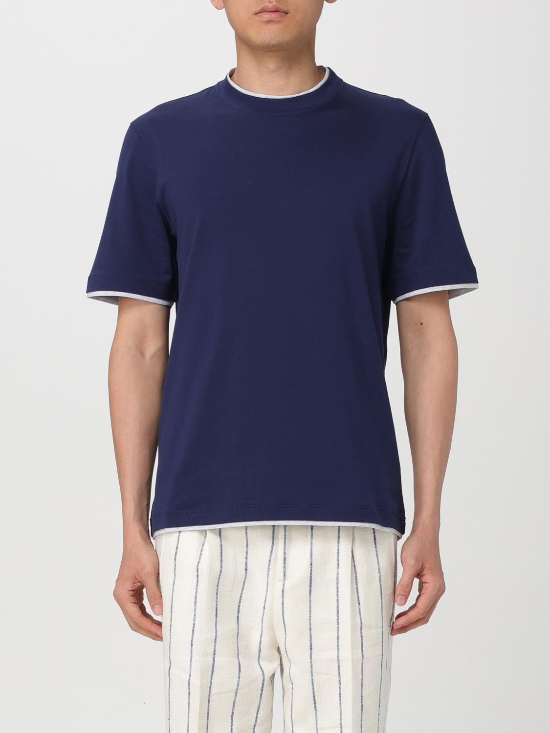 Brunello Cucinelli T-Shirt BRUNELLO CUCINELLI Men colour Blue