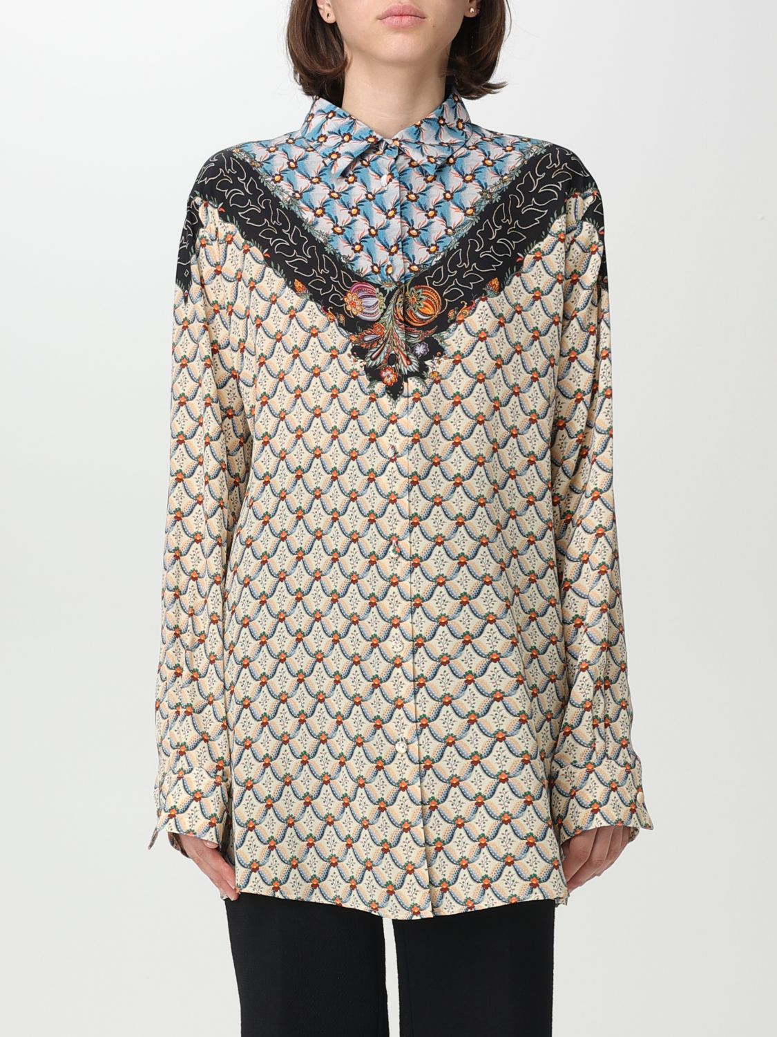 Etro Shirt ETRO Woman colour Blue