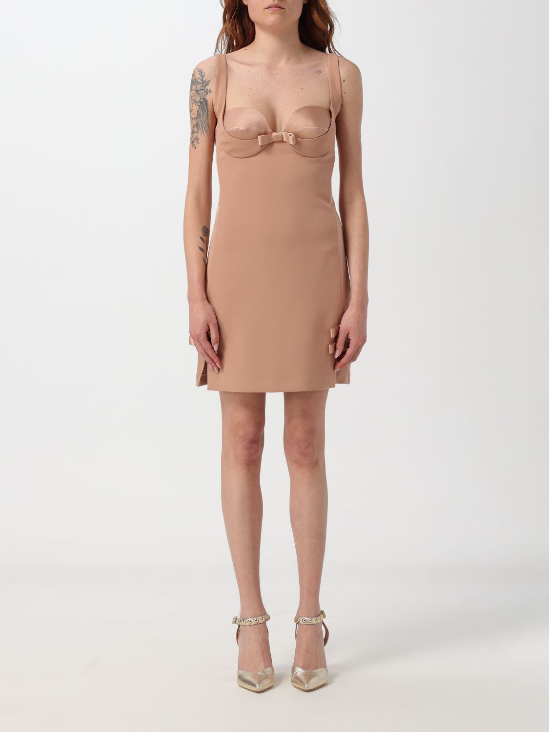 Elisabetta Franchi Dress ELISABETTA FRANCHI Woman color Nude