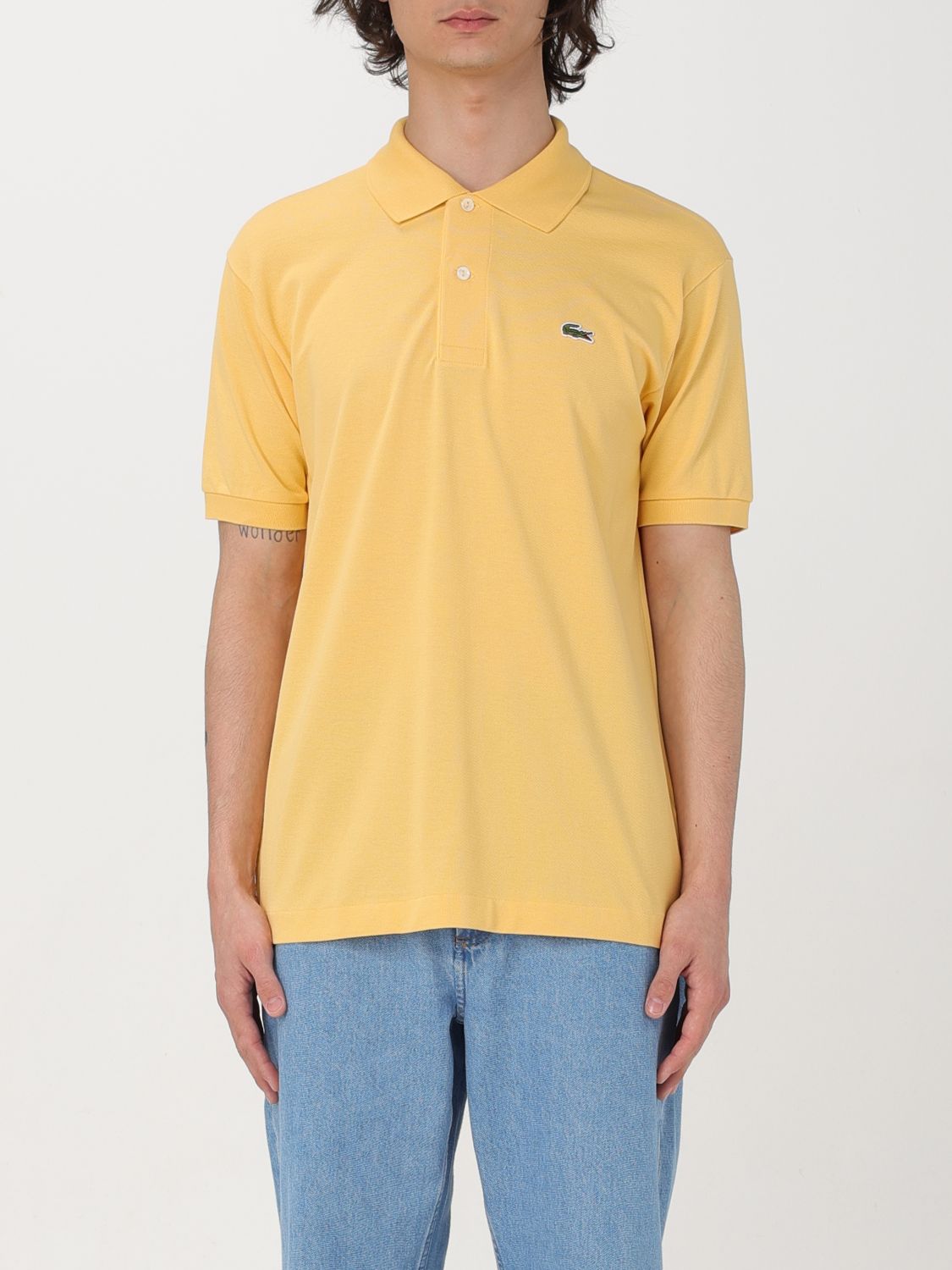 Lacoste Polo Shirt LACOSTE Men colour Yellow