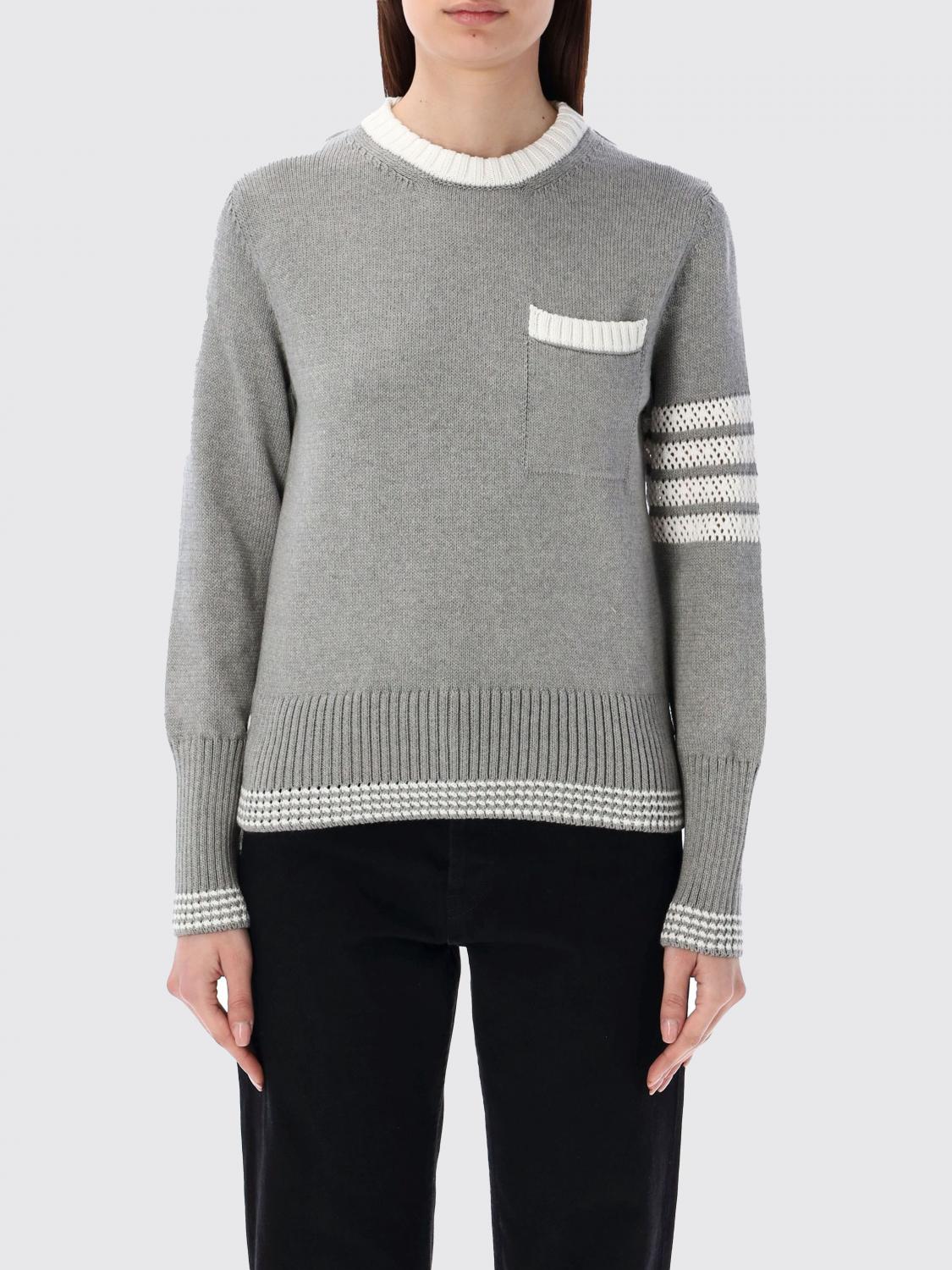 Thom Browne Sweatshirt THOM BROWNE Woman color Grey