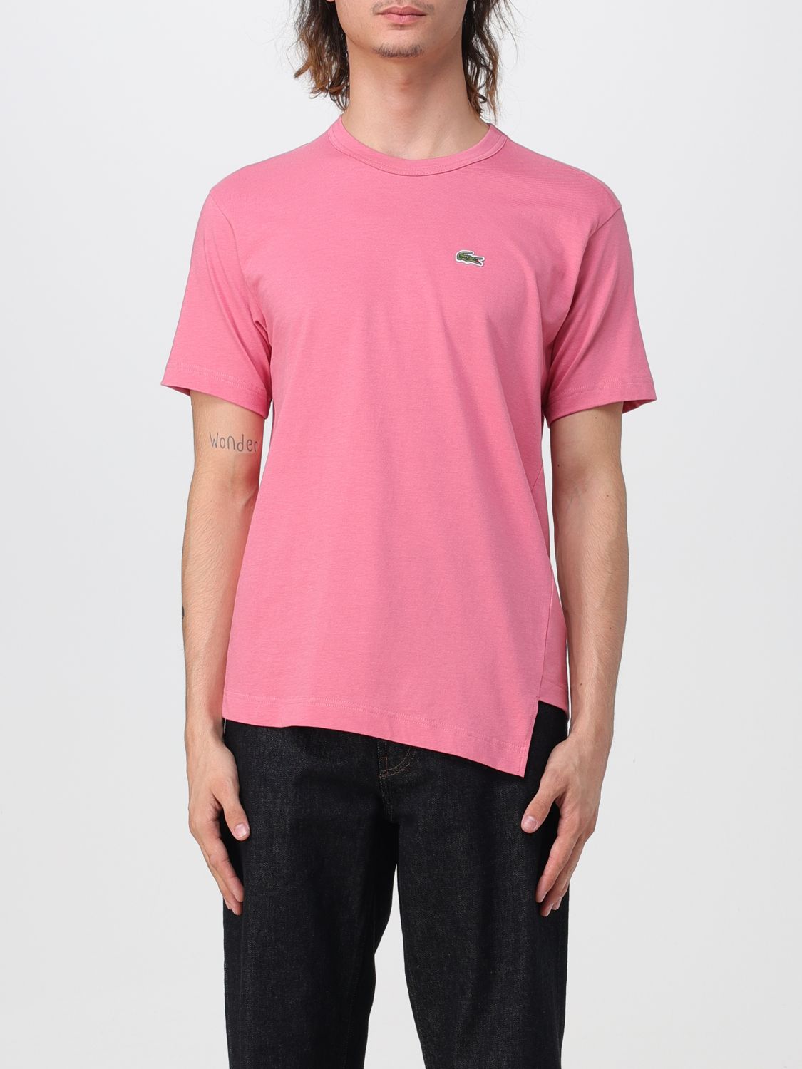 Comme Des Garcons Shirt X Lacoste T-Shirt COMME DES GARCONS SHIRT X LACOSTE Men colour Pink