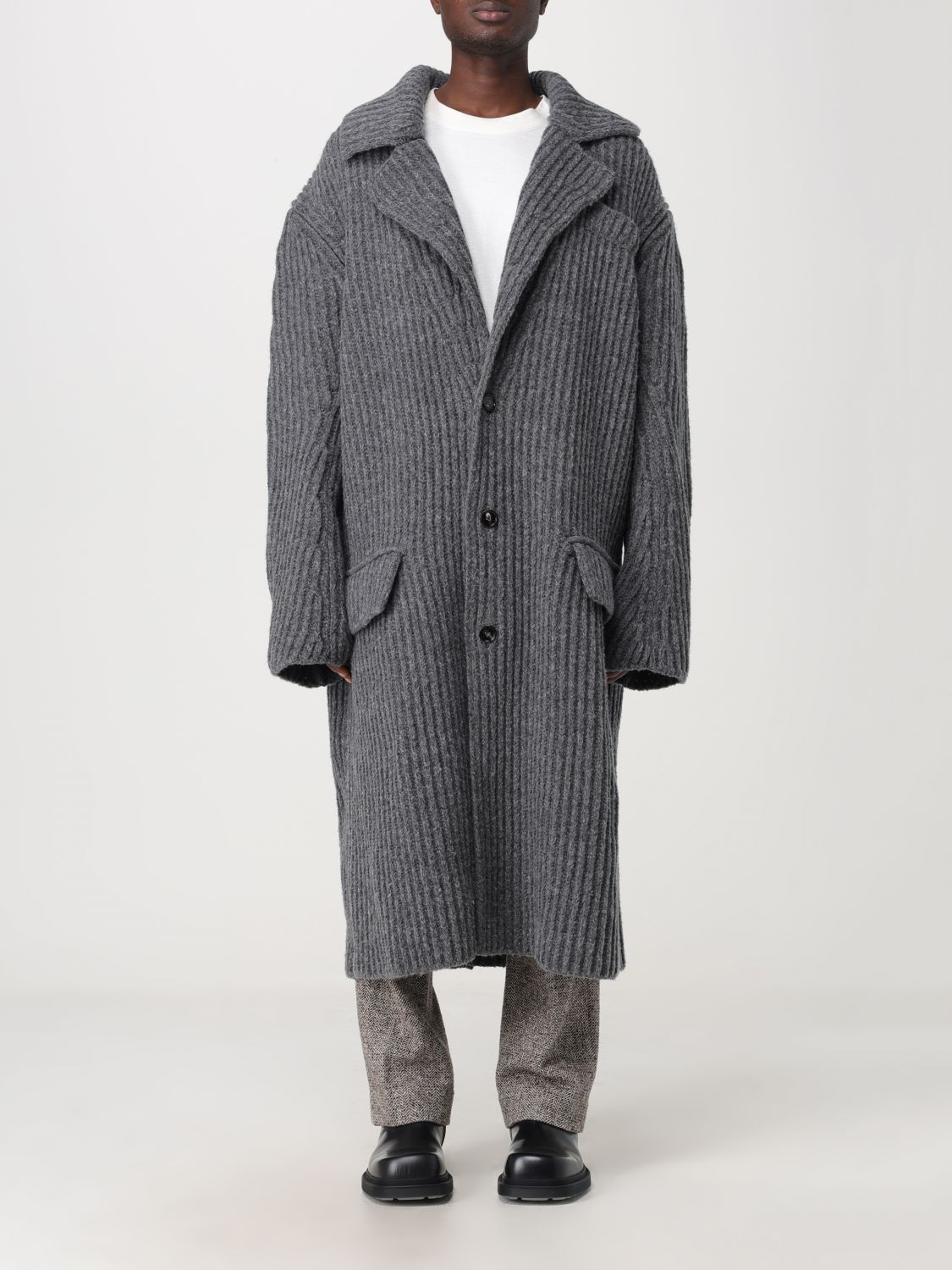 Bottega Veneta Coat BOTTEGA VENETA Men colour Grey