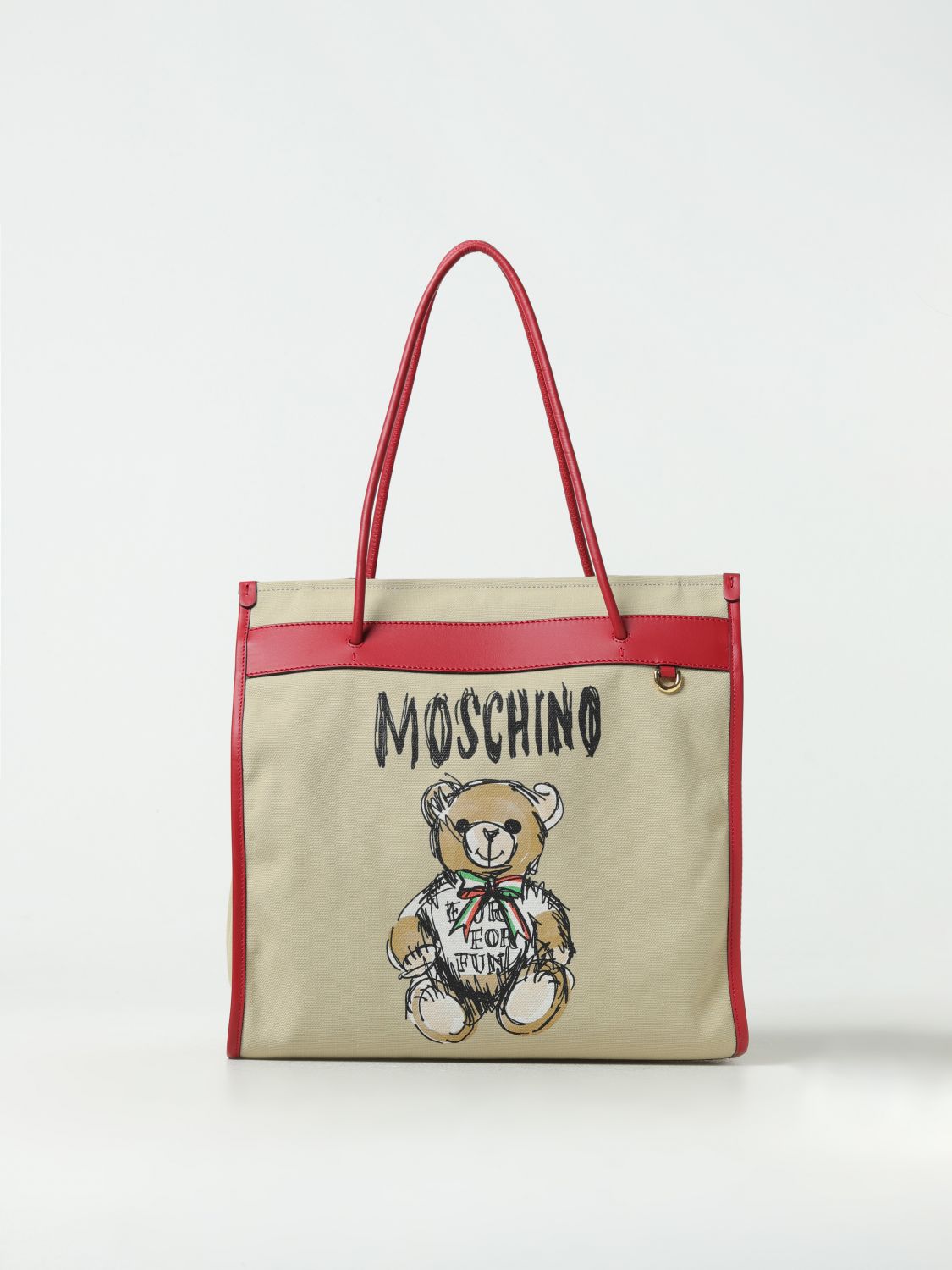 Moschino Couture Tote Bags MOSCHINO COUTURE Woman colour Beige