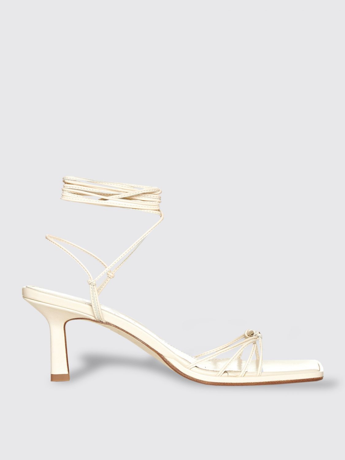 Aeyde Heeled Sandals AEYDE Woman colour Yellow Cream