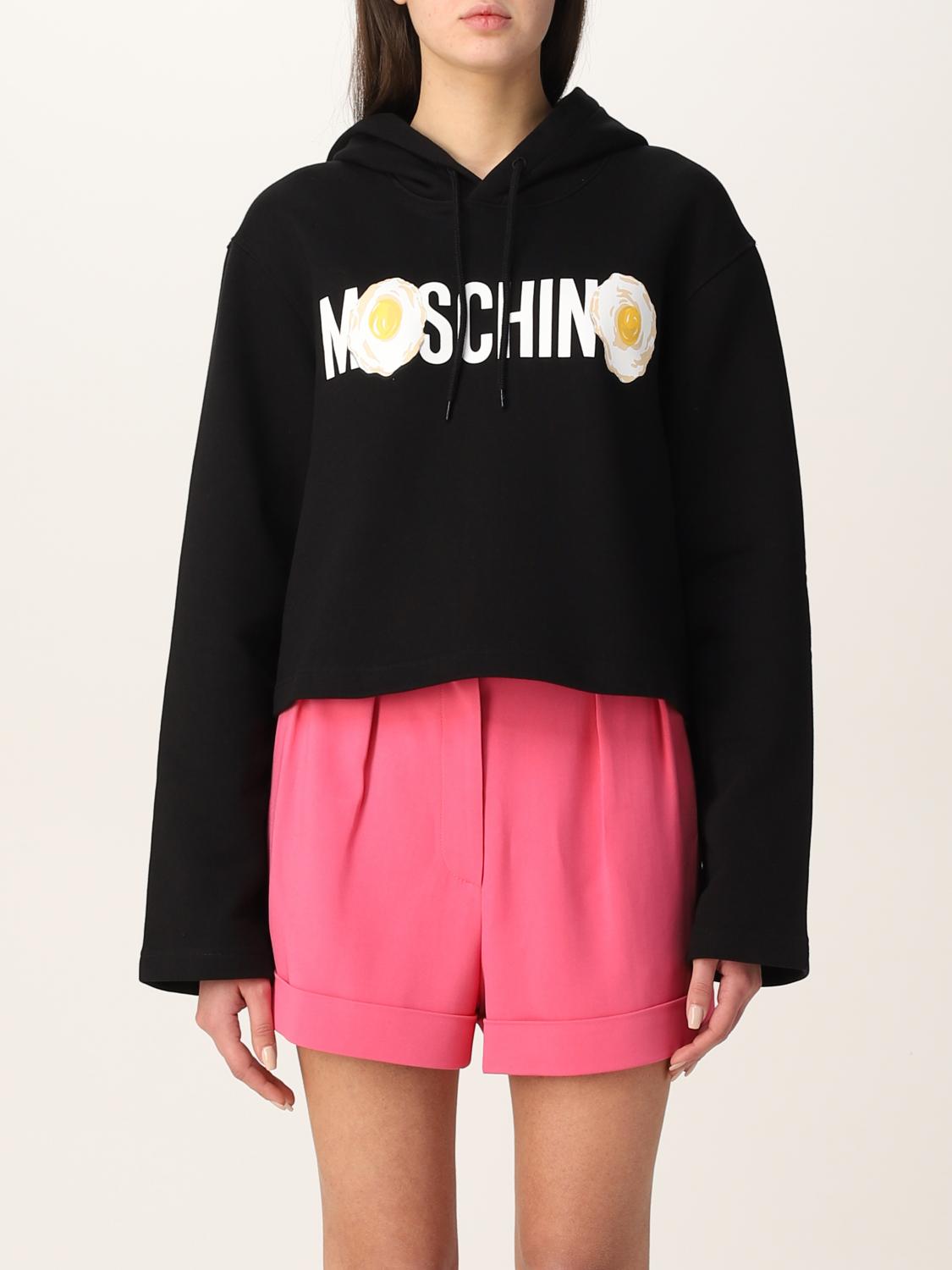 Moschino Couture Moschino Couture cropped sweatshirt with egg print