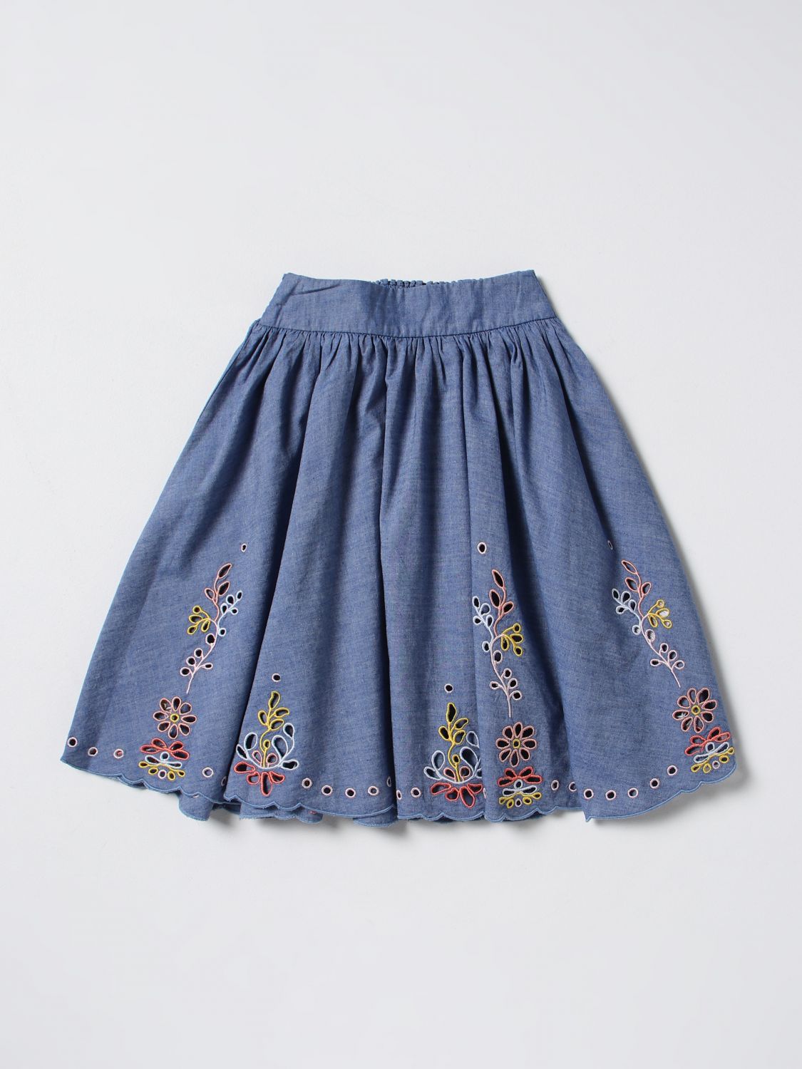 Chloé Skirt CHLOÉ Kids colour Denim