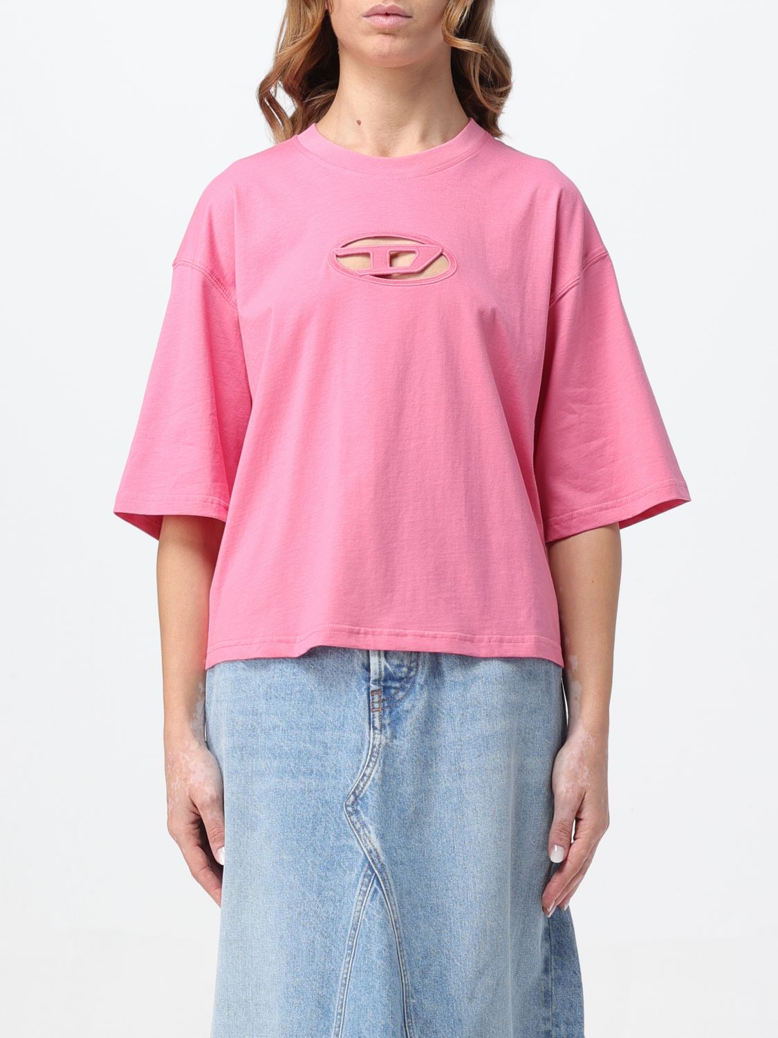 Diesel T-Shirt DIESEL Woman colour Fuchsia